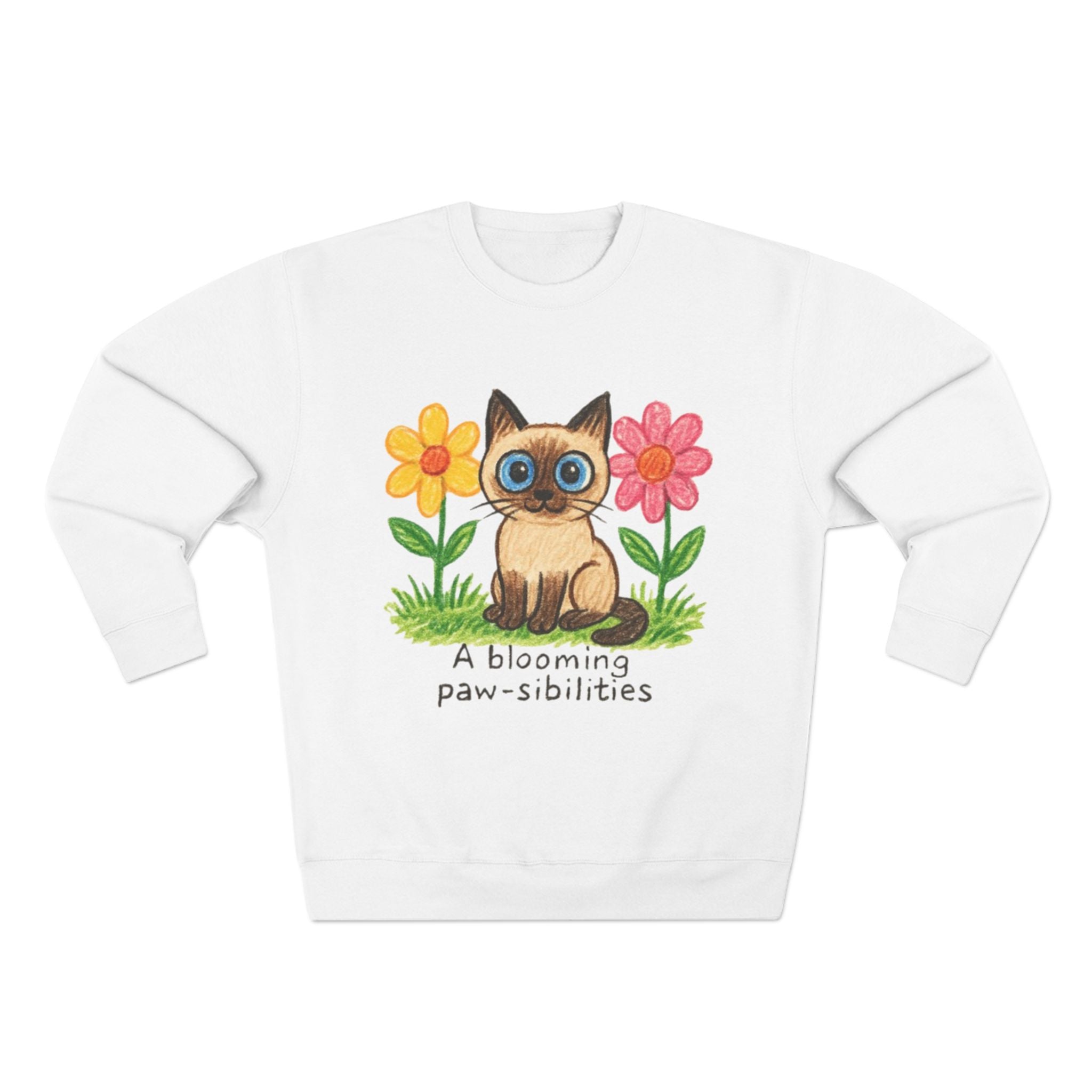 Cute Unisex Sweatshirt - Kids' Art  Crewneck, Gift for Pet Lovers