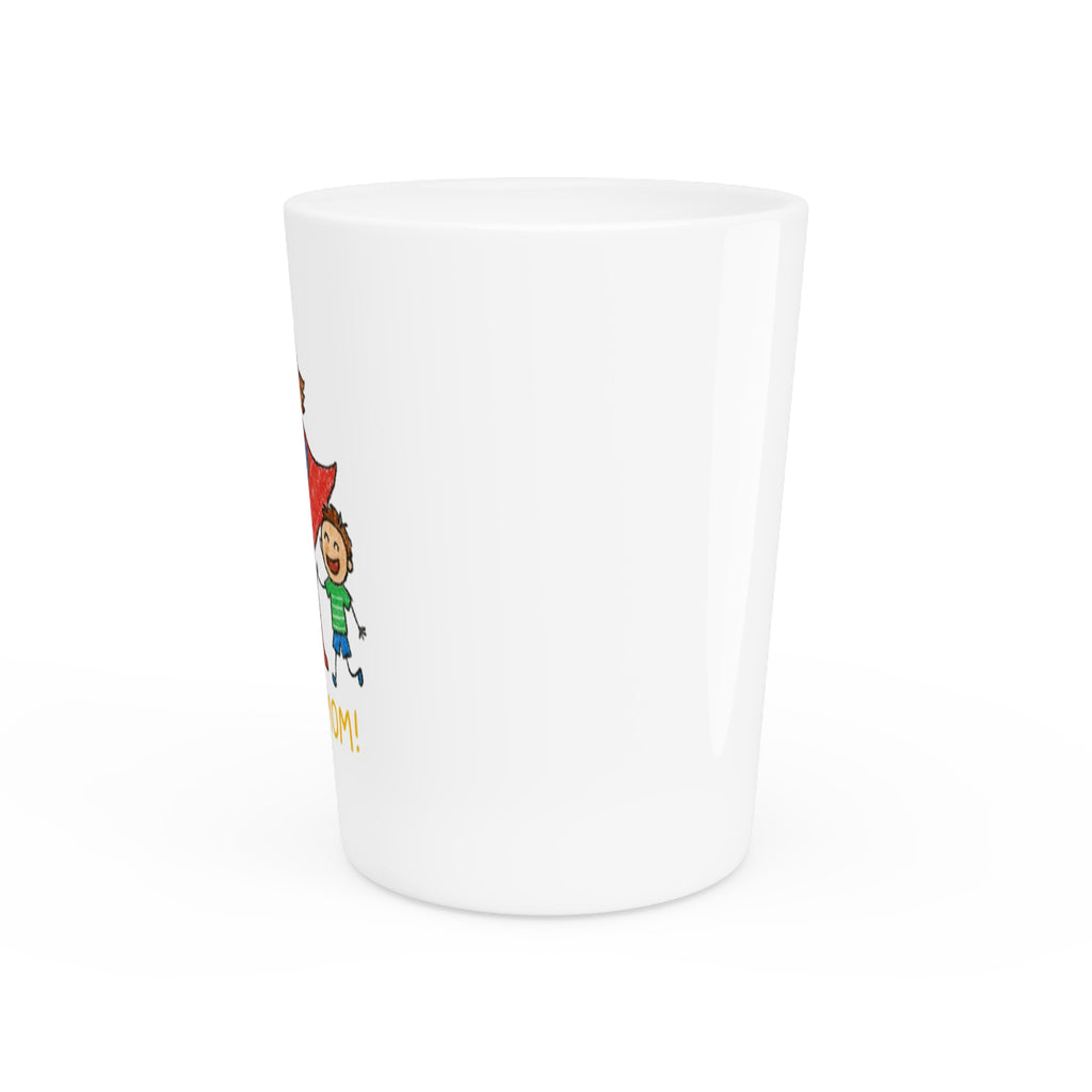 Custom Kids' Art Vibrant Shot Glass - Personalized Unisex Gift