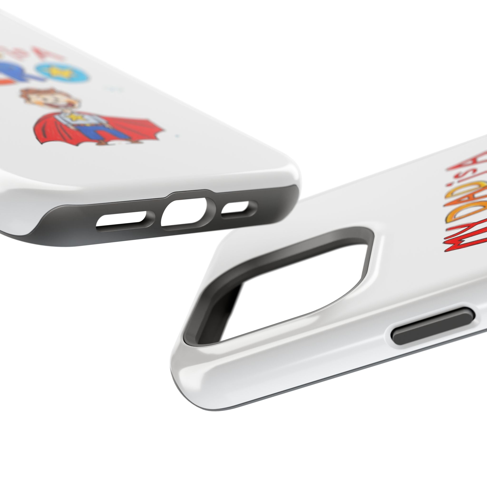 Custom Kids’ Art Phone Case, Unisex Impact-Resistant Case, Polycarbonate, Personalized Family Gift