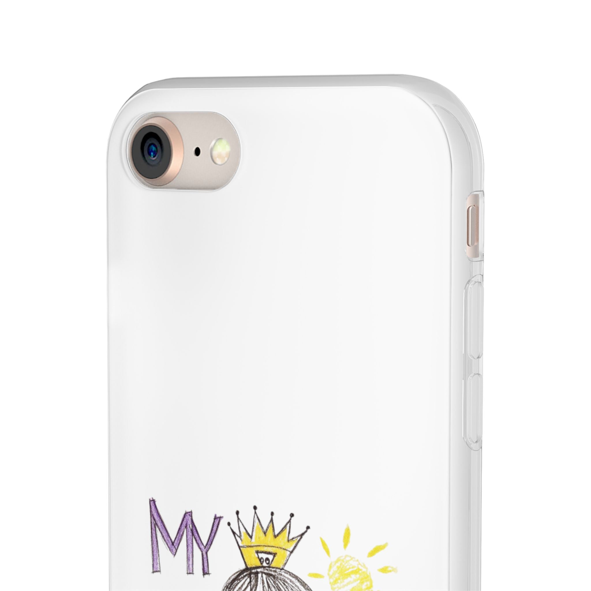 Women’s Custom Kids’ Art Phone Case, Personalized Mom Gift, TPU Flexi