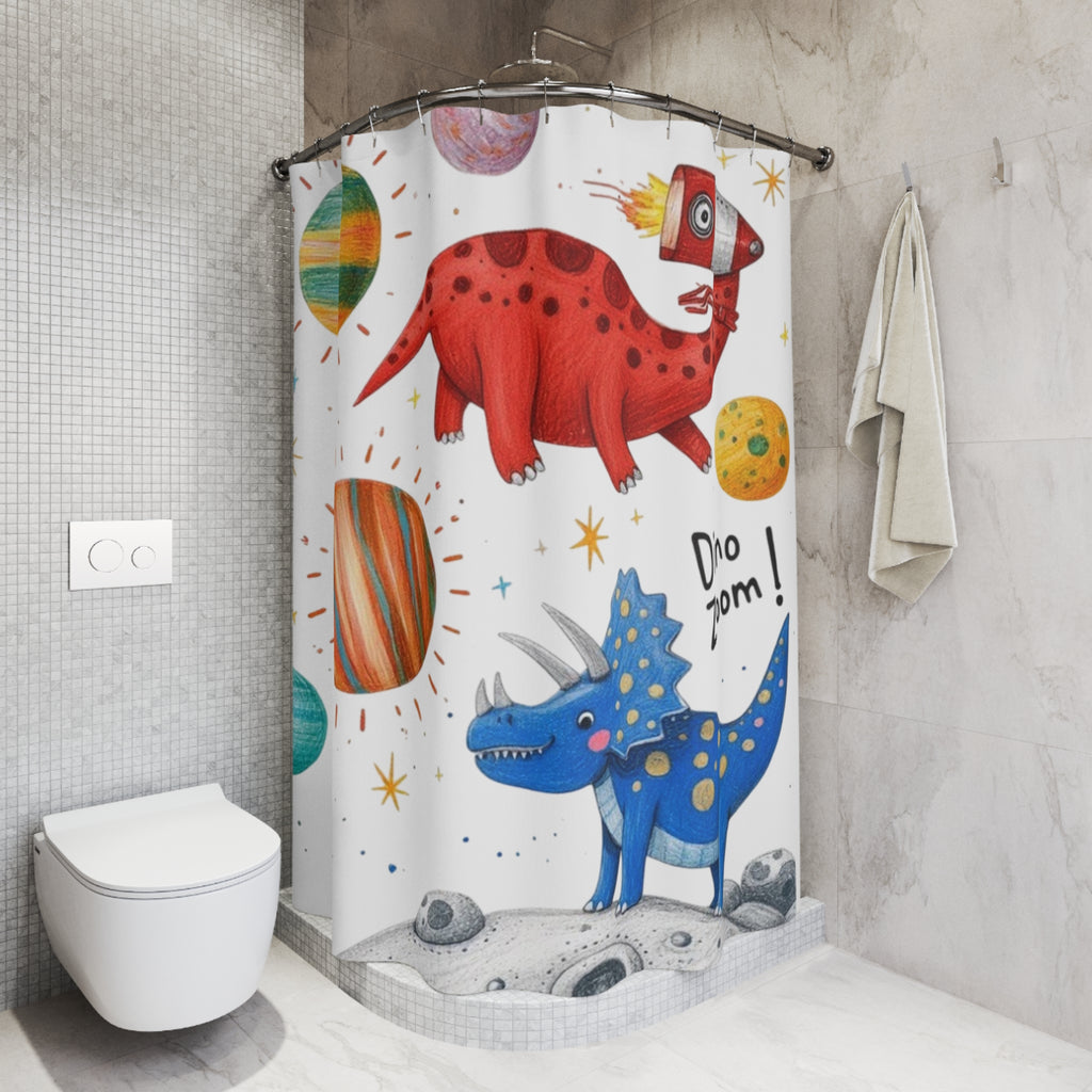 Custom Kids’ Art Shower Curtain, Personalized  Gift Polyester