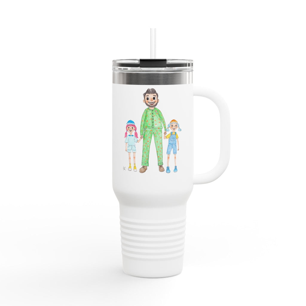 Kids Art Insulated Travel Mug - 40oz Stainless Steel Tumbler
