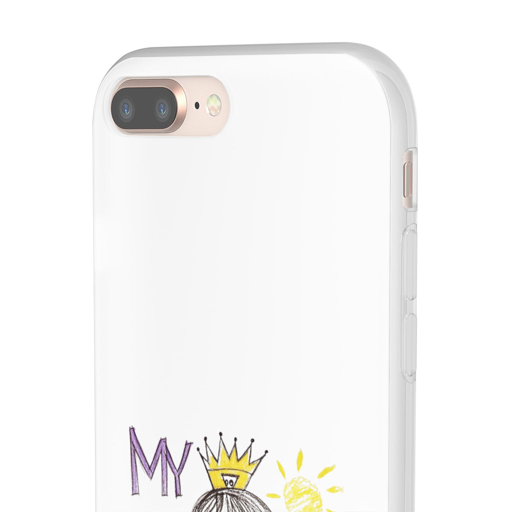 Women’s Custom Kids’ Art Phone Case, Personalized Mom Gift, TPU Flexi
