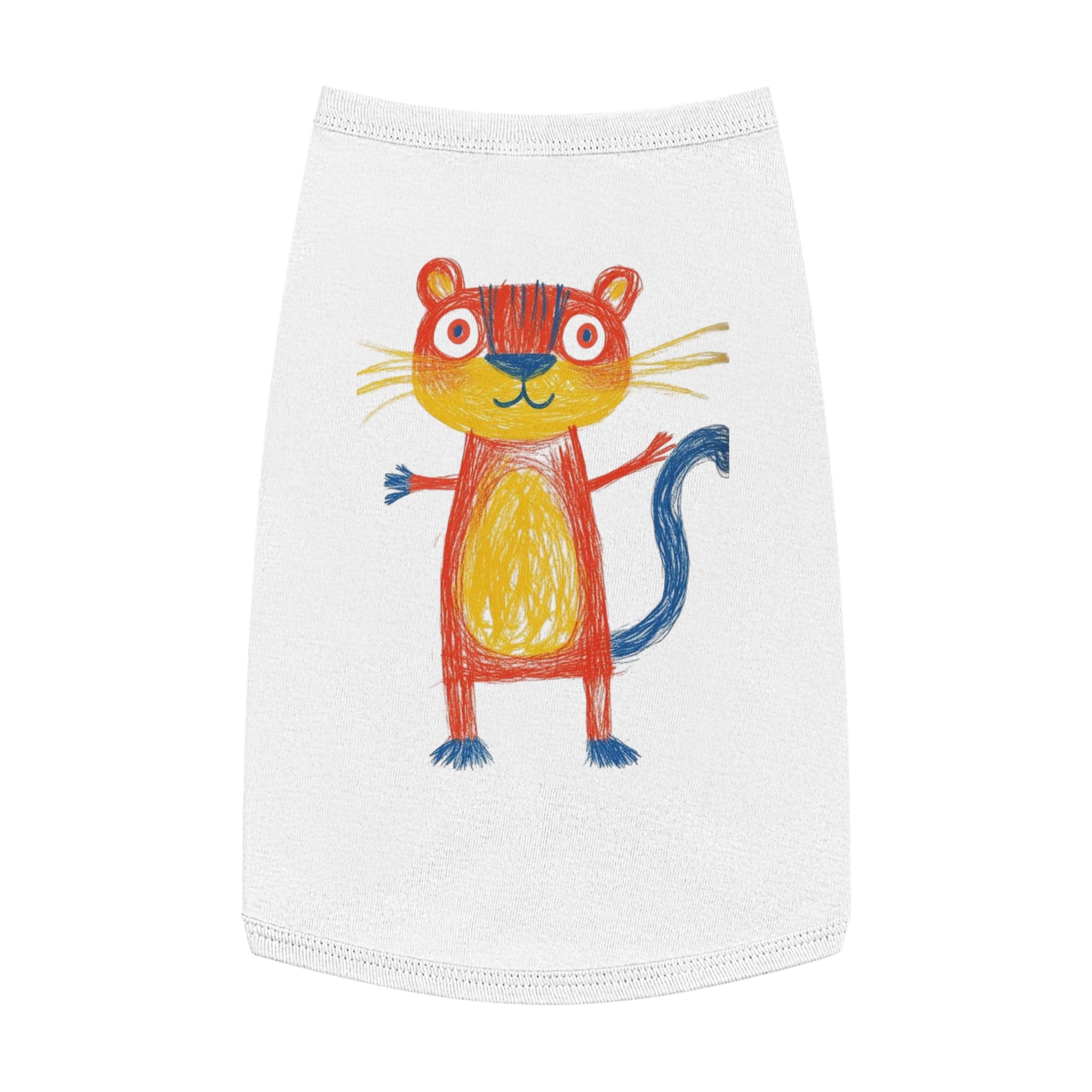 Colorful Kids Drawings Pet Tank Top