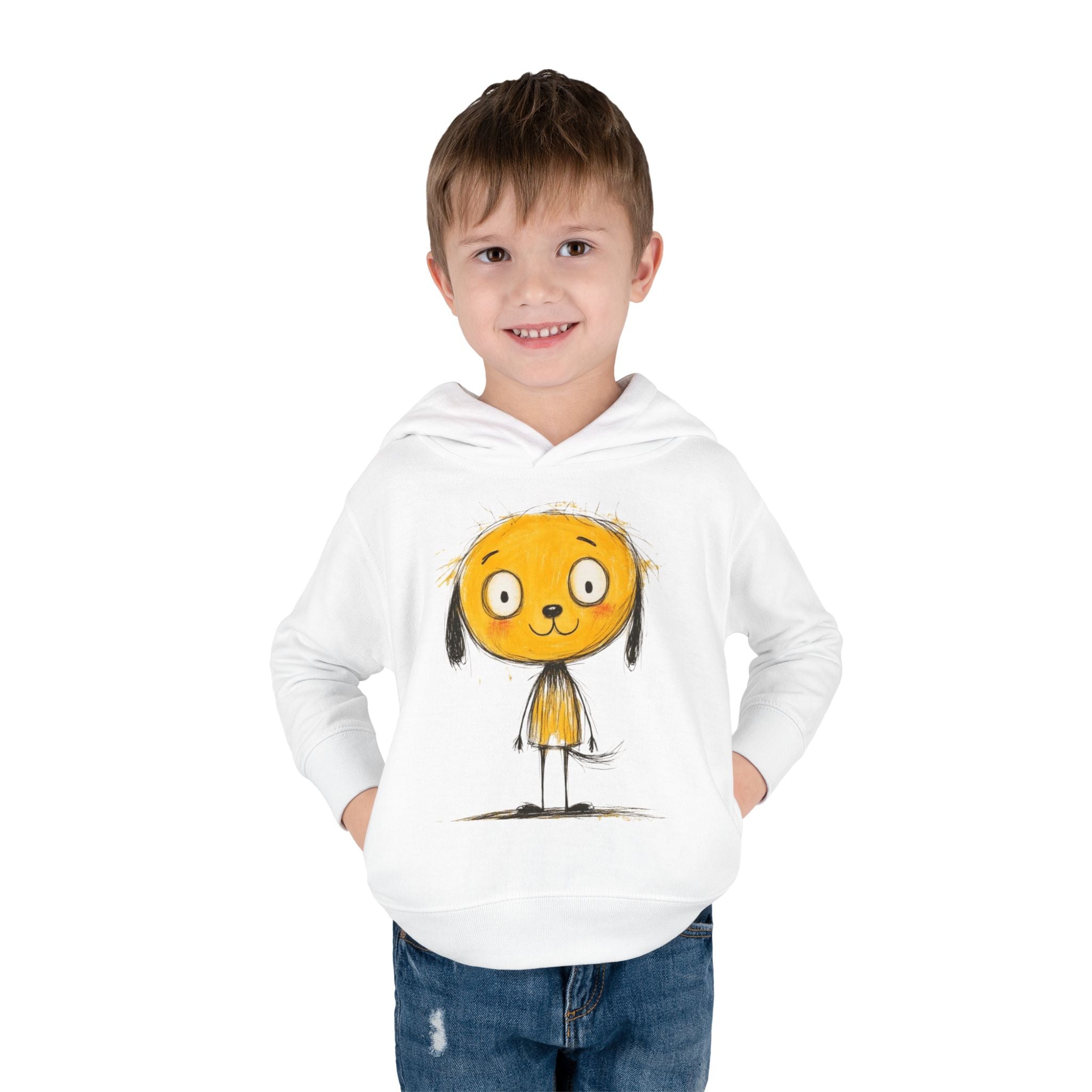 Personalized Toddler Fleece Hoodie with  Kids Drawing - Custom Cozy Gift