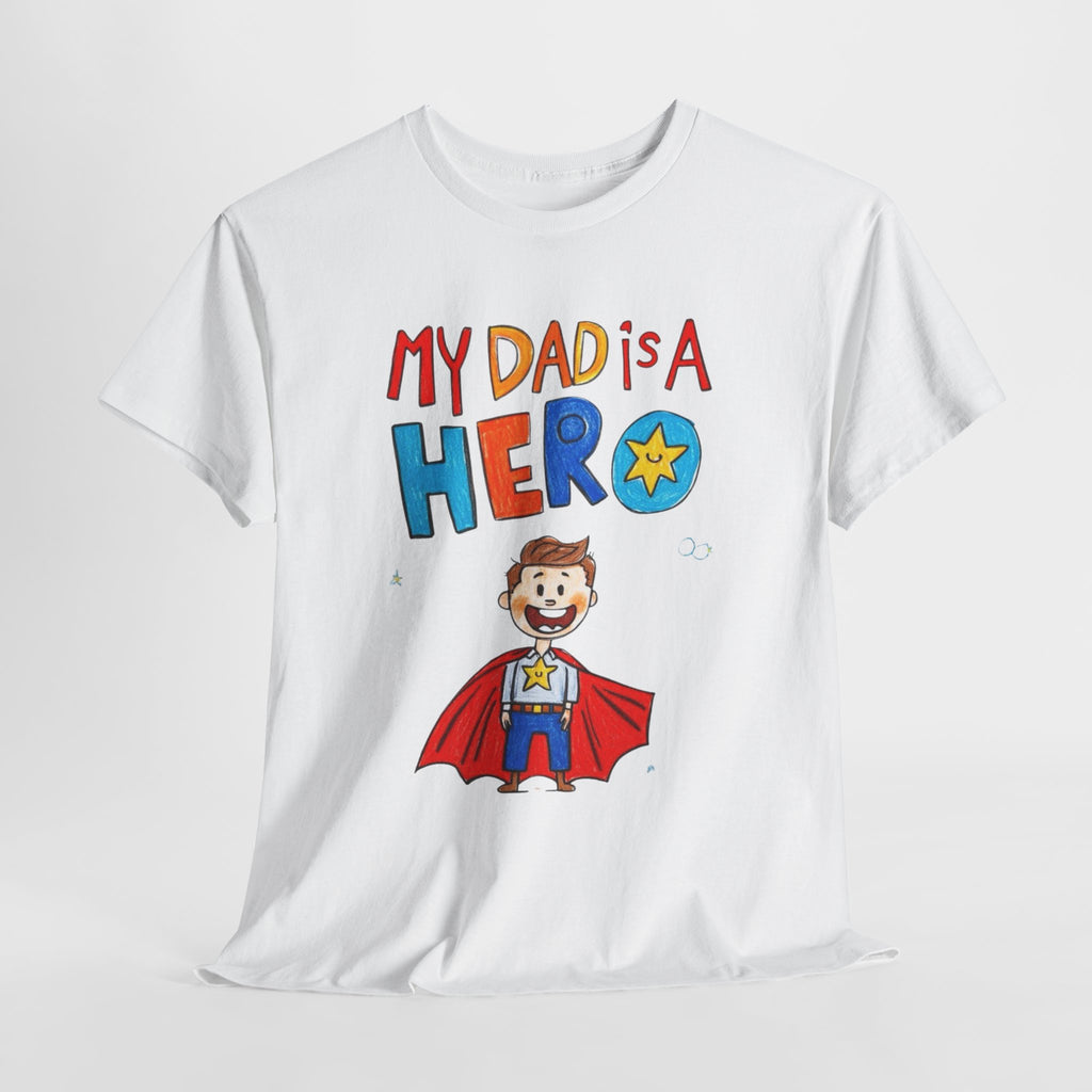 Men’s Custom Kids’ Art Cotton T-Shirt, Personalized Dad Gift, Unisex