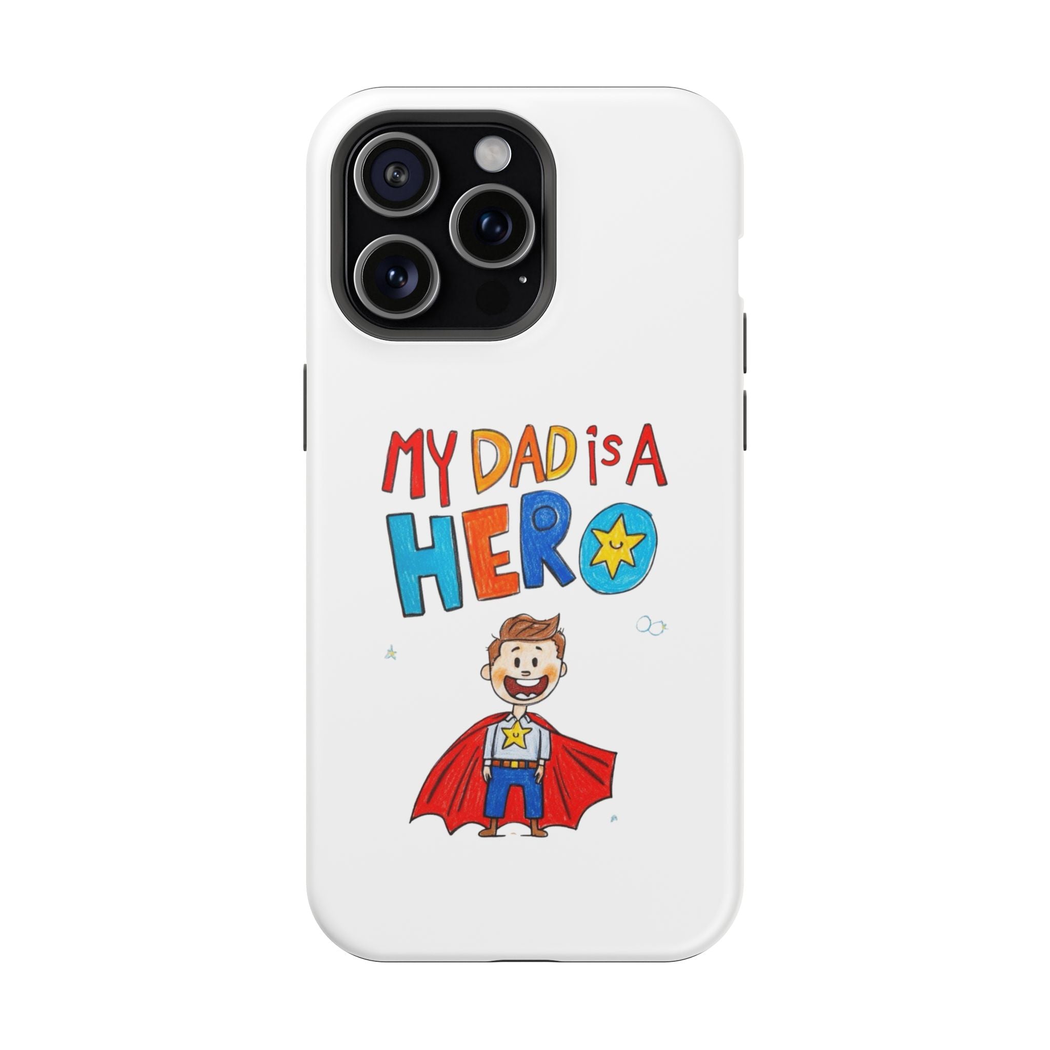 Custom Kids’ Art Phone Case, Unisex Impact-Resistant Case, Polycarbonate, Personalized Family Gift
