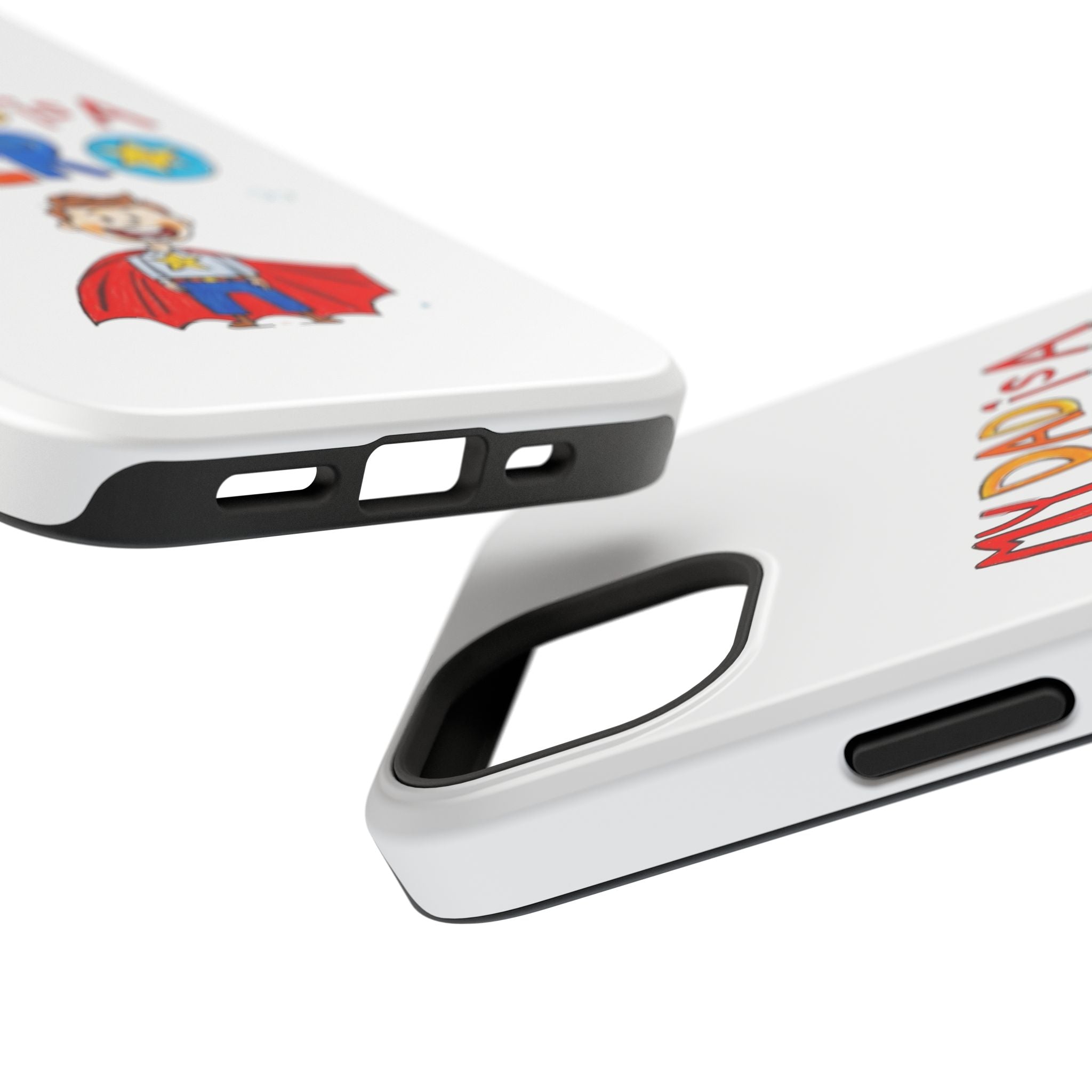 Custom Kids’ Art Phone Case, Unisex Impact-Resistant Case, Polycarbonate, Personalized Family Gift