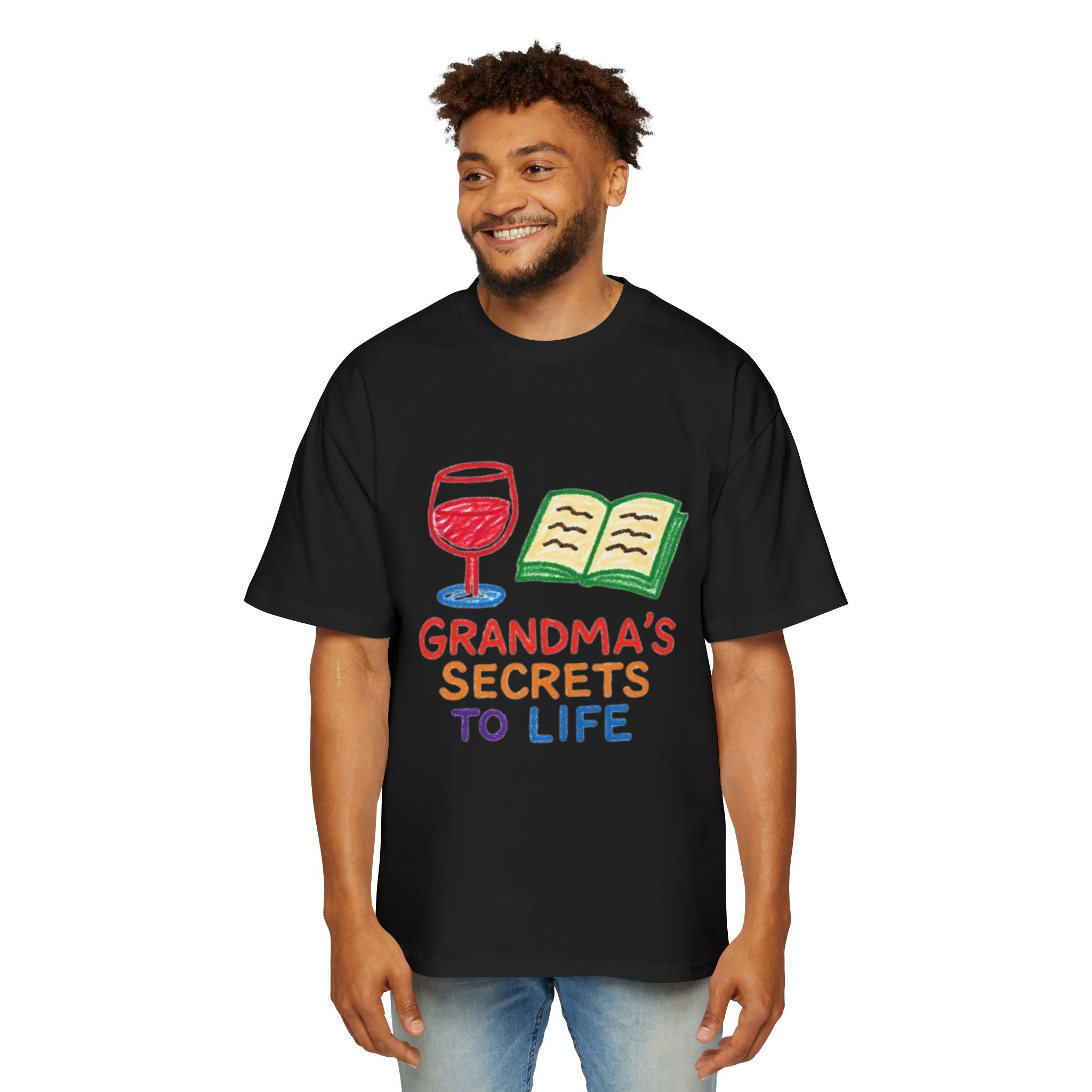 Adult Oversized T-Shirt - Funny Kids' Art T-Shirt