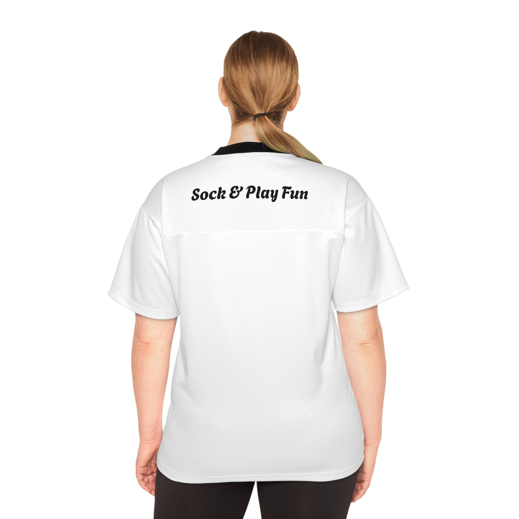 Custom Kids Drawing Football Jersey - Personalized Sports Gift