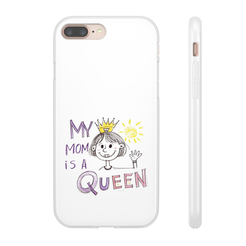 Women’s Custom Kids’ Art Phone Case, Personalized Mom Gift, TPU Flexi