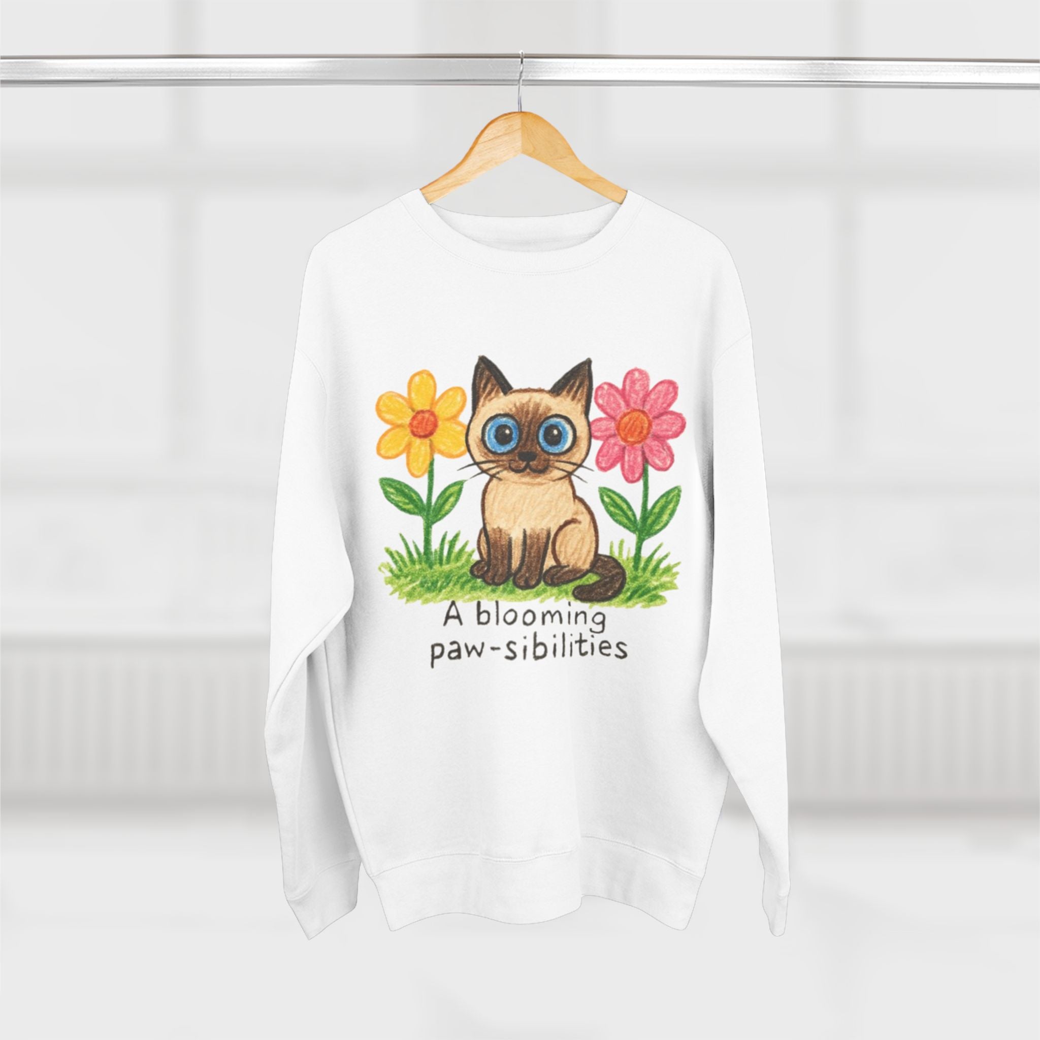 Cute Unisex Sweatshirt - Kids' Art  Crewneck, Gift for Pet Lovers