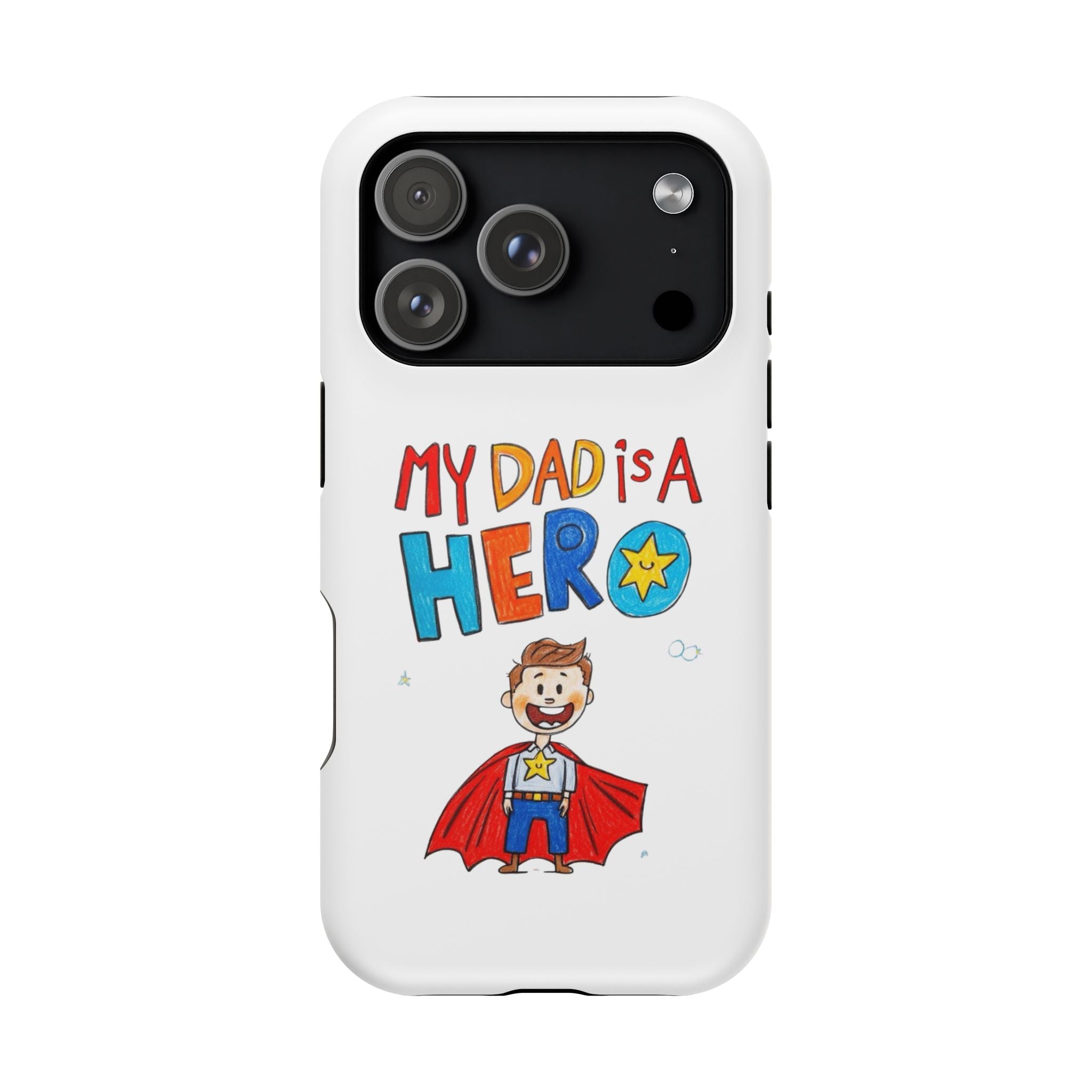 Custom Kids’ Art Phone Case, Unisex Impact-Resistant Case, Polycarbonate, Personalized Family Gift