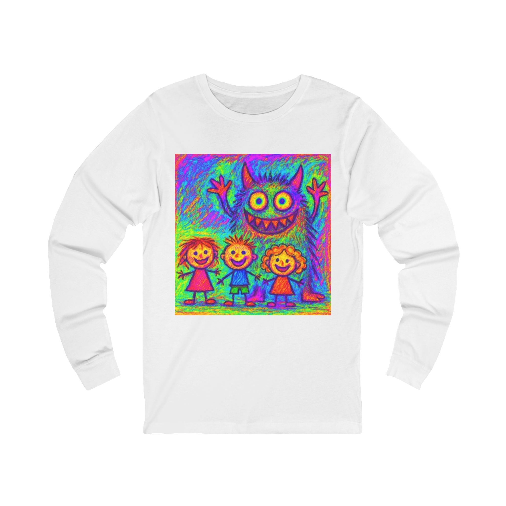Kids Long Sleeve Tee - Custom Jersey with Your Childs Art