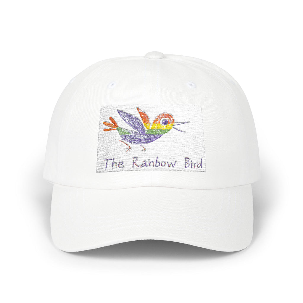 Rainbow Bird Dad Cap - Vibrant Gift for Dads, Casual Summer Hat, Unique Father's Day Accessory