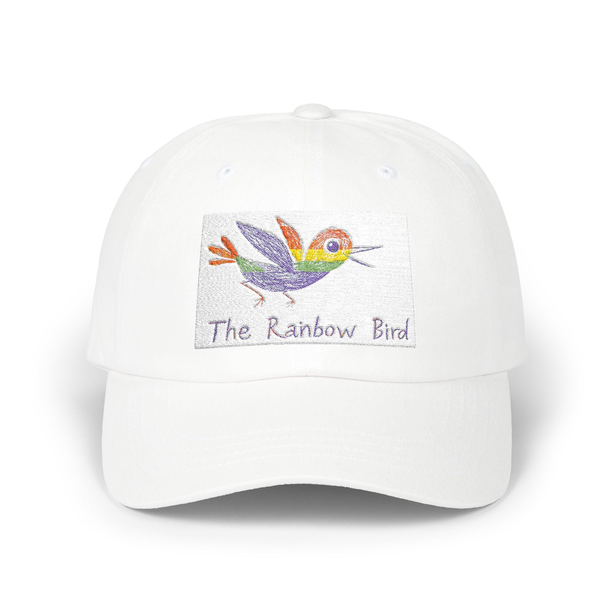Rainbow Bird Dad Cap - Vibrant Gift for Dads, Casual Summer Hat, Unique Father's Day Accessory