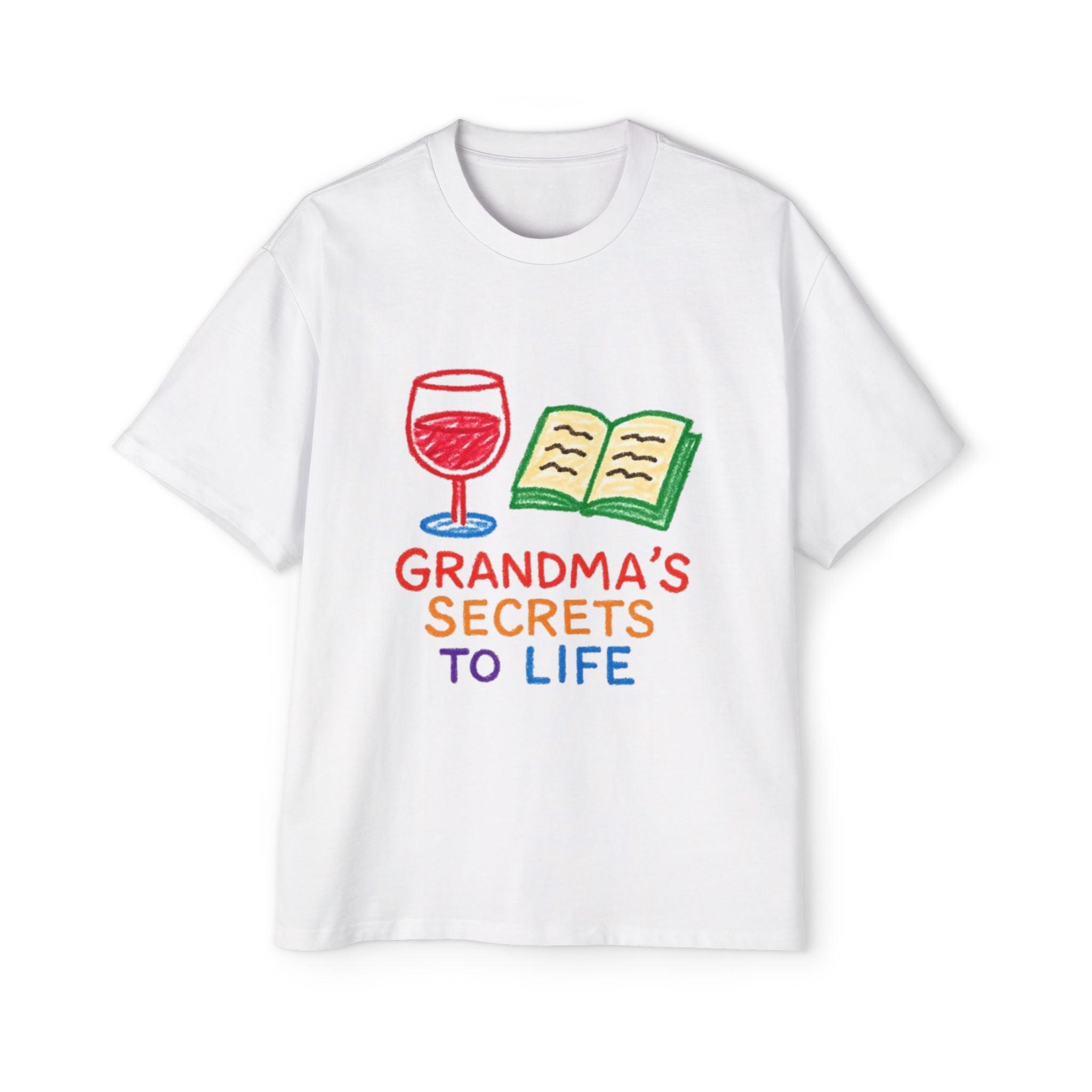 Adult Oversized T-Shirt - Funny Kids' Art T-Shirt