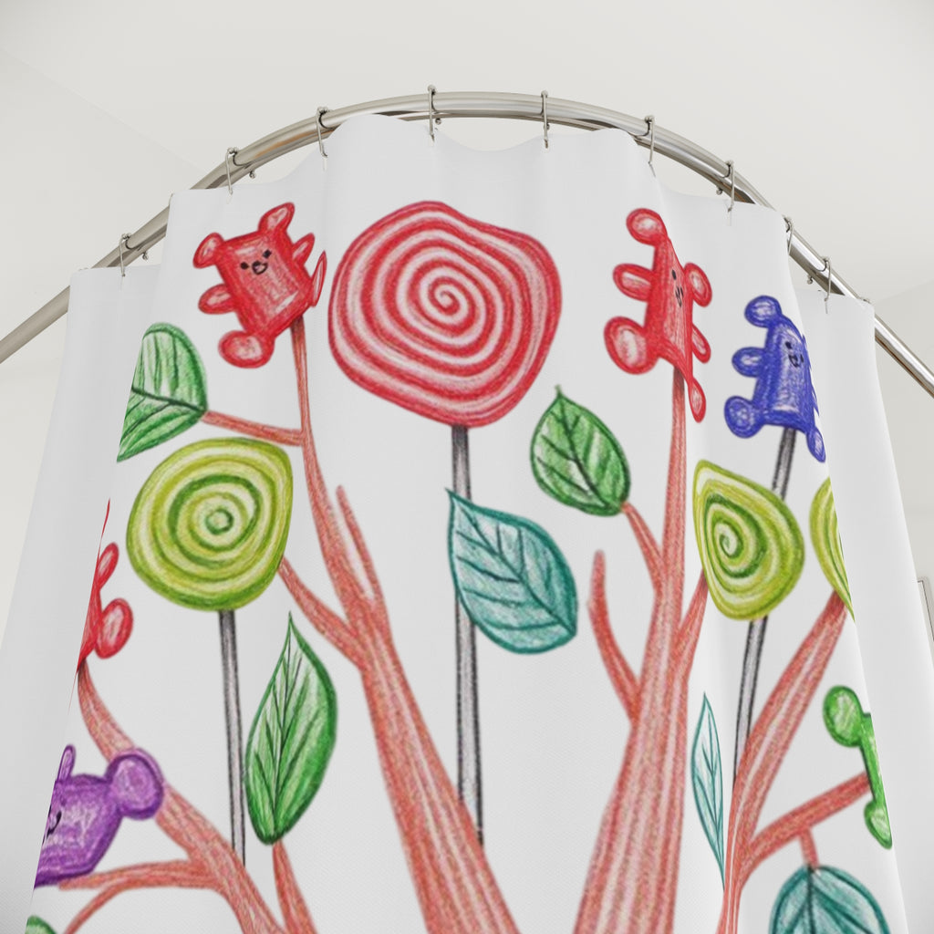 Customized  Shower Curtain - Kids Art Gift