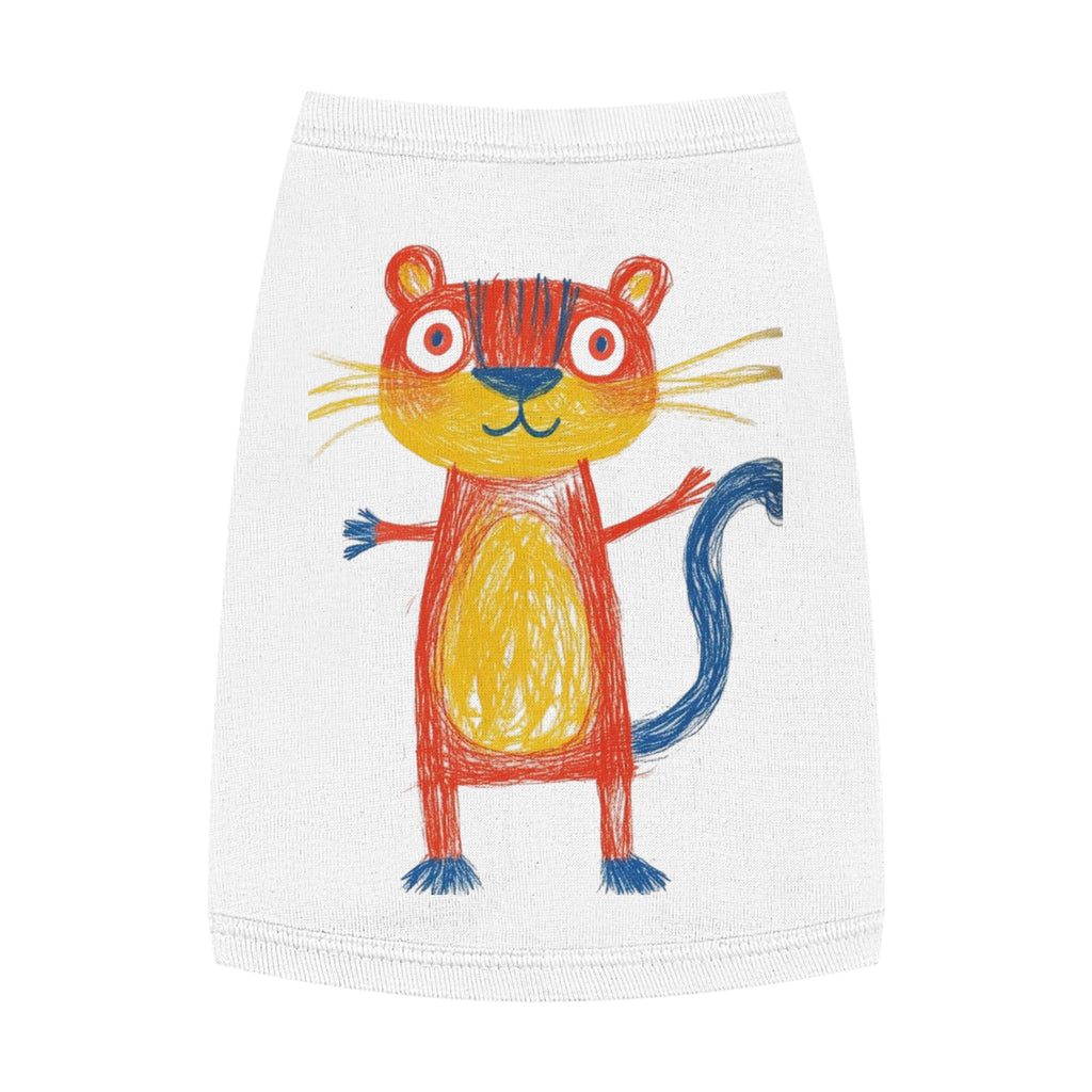 Colorful Kids Drawings Pet Tank Top