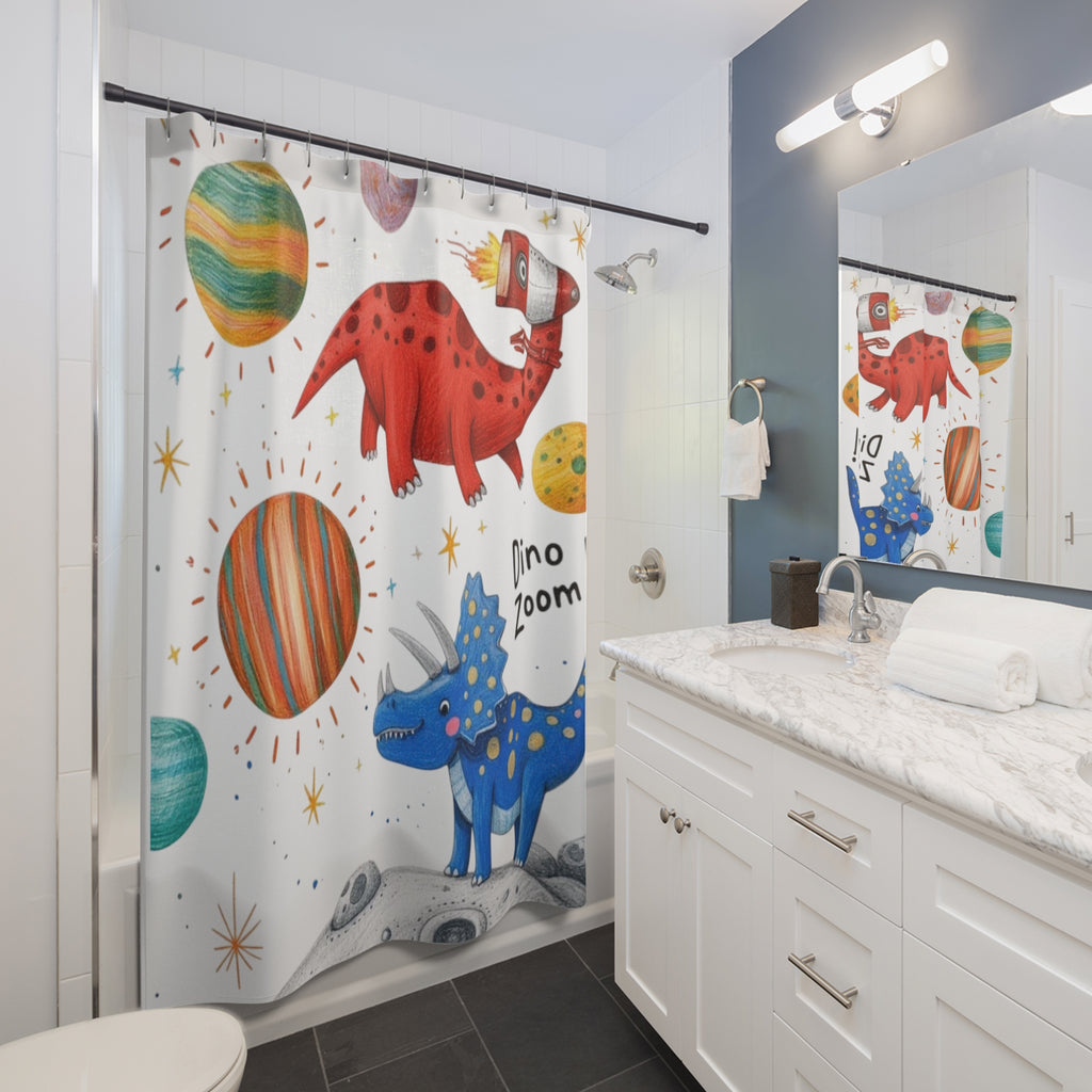 Custom Kids’ Art Shower Curtain, Personalized  Gift Polyester