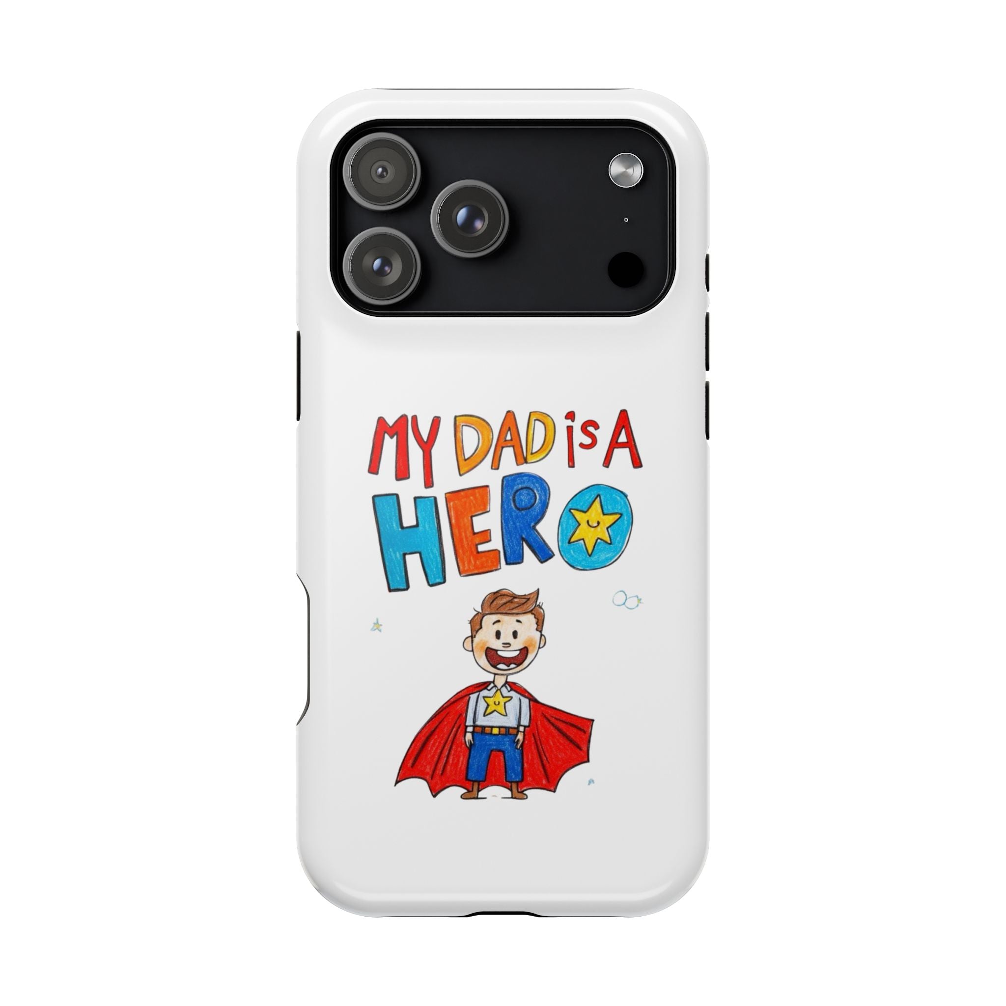 Custom Kids’ Art Phone Case, Unisex Impact-Resistant Case, Polycarbonate, Personalized Family Gift