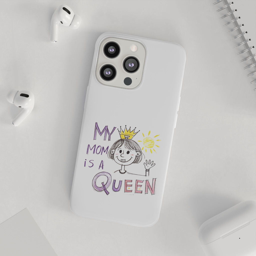 Women’s Custom Kids’ Art Phone Case, Personalized Mom Gift, TPU Flexi