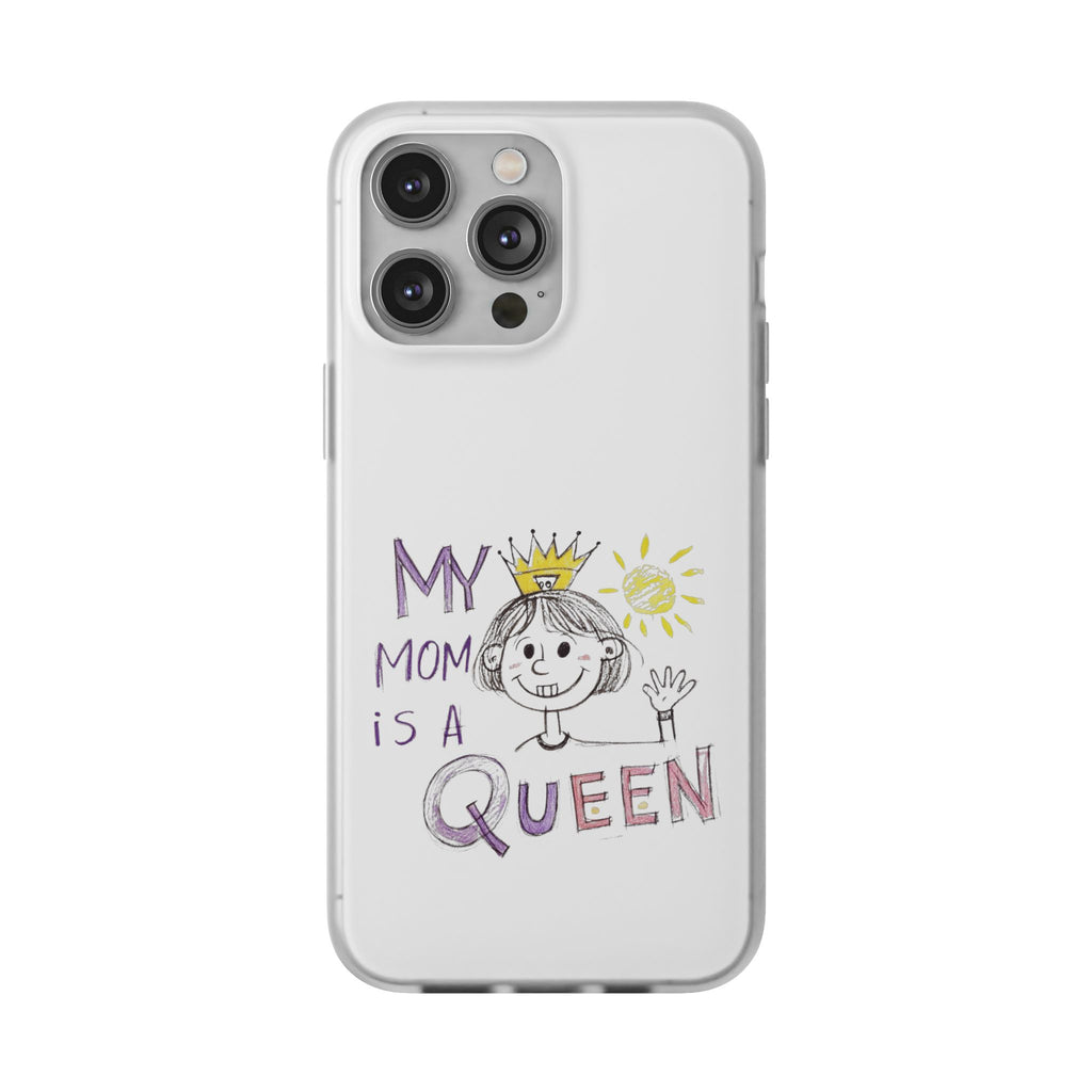 Women’s Custom Kids’ Art Phone Case, Personalized Mom Gift, TPU Flexi