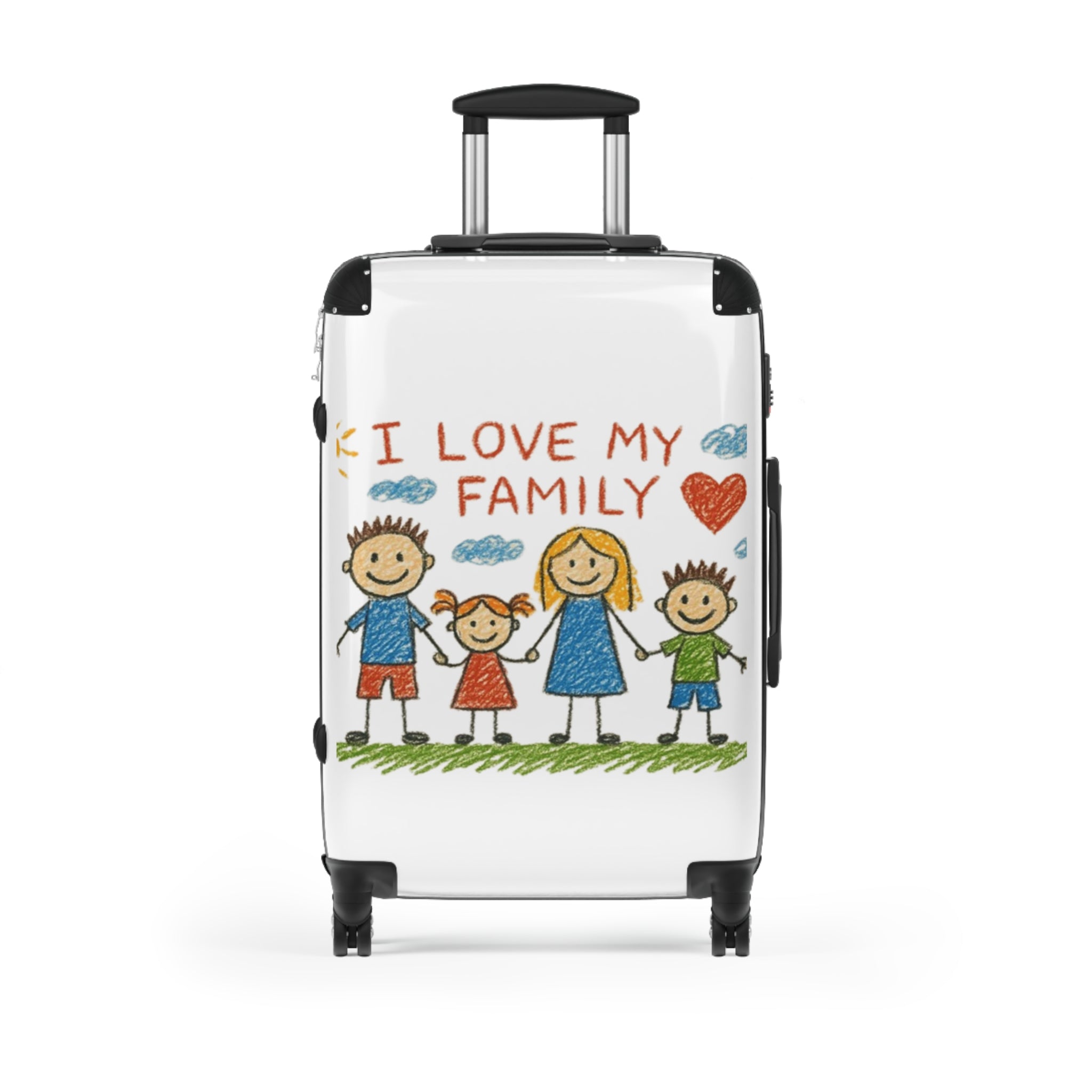 Family Suitcase - Custom Luggage with Your Childs Art