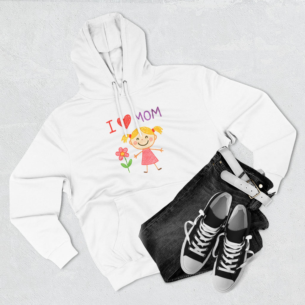 Adult Custom Fleece Hoodie with Kids Drawing