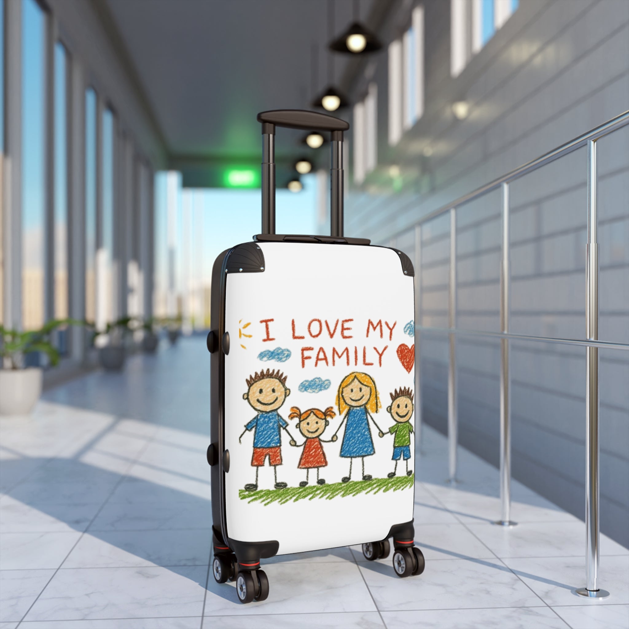Family Suitcase - Custom Luggage with Your Childs Art