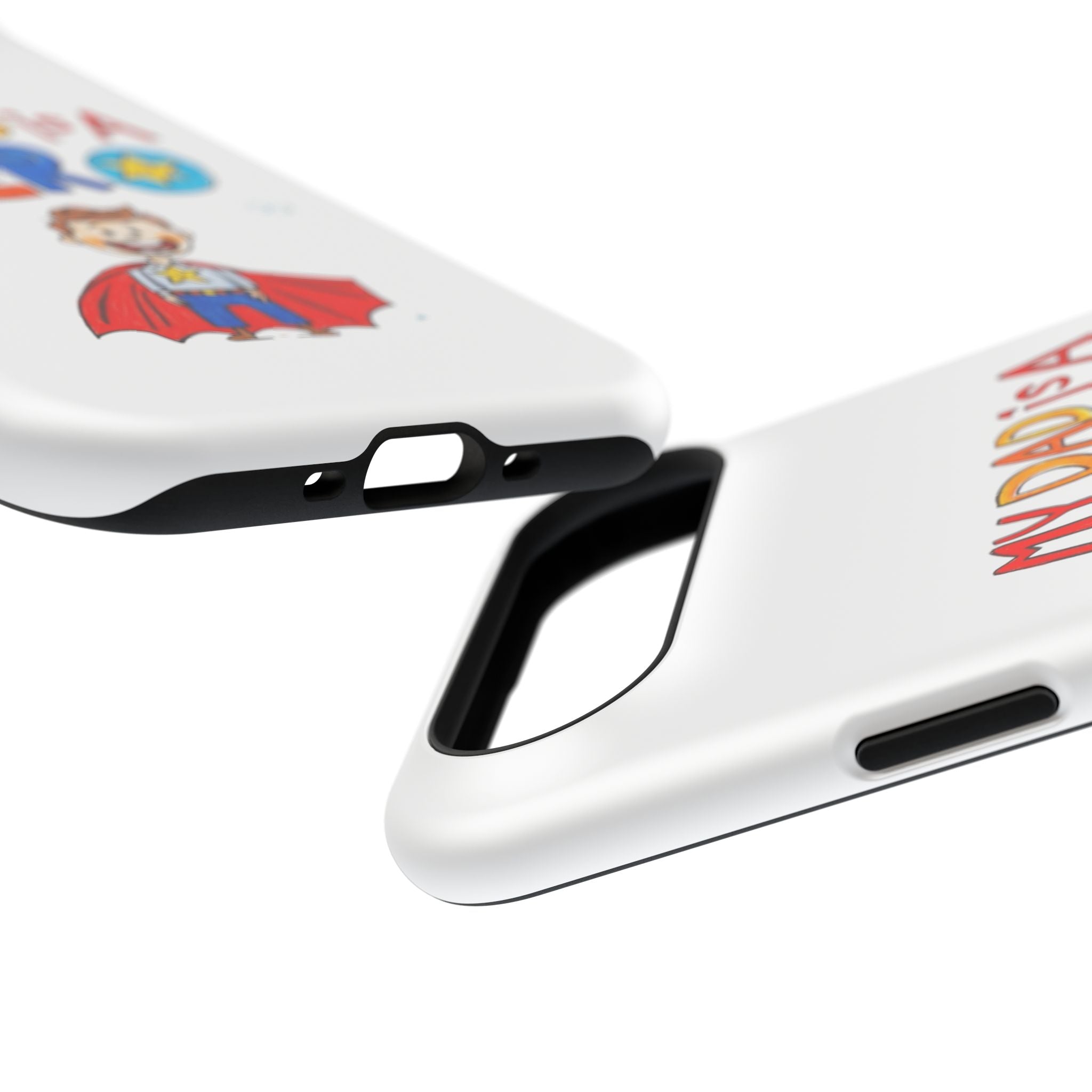 Custom Kids’ Art Phone Case, Unisex Impact-Resistant Case, Polycarbonate, Personalized Family Gift