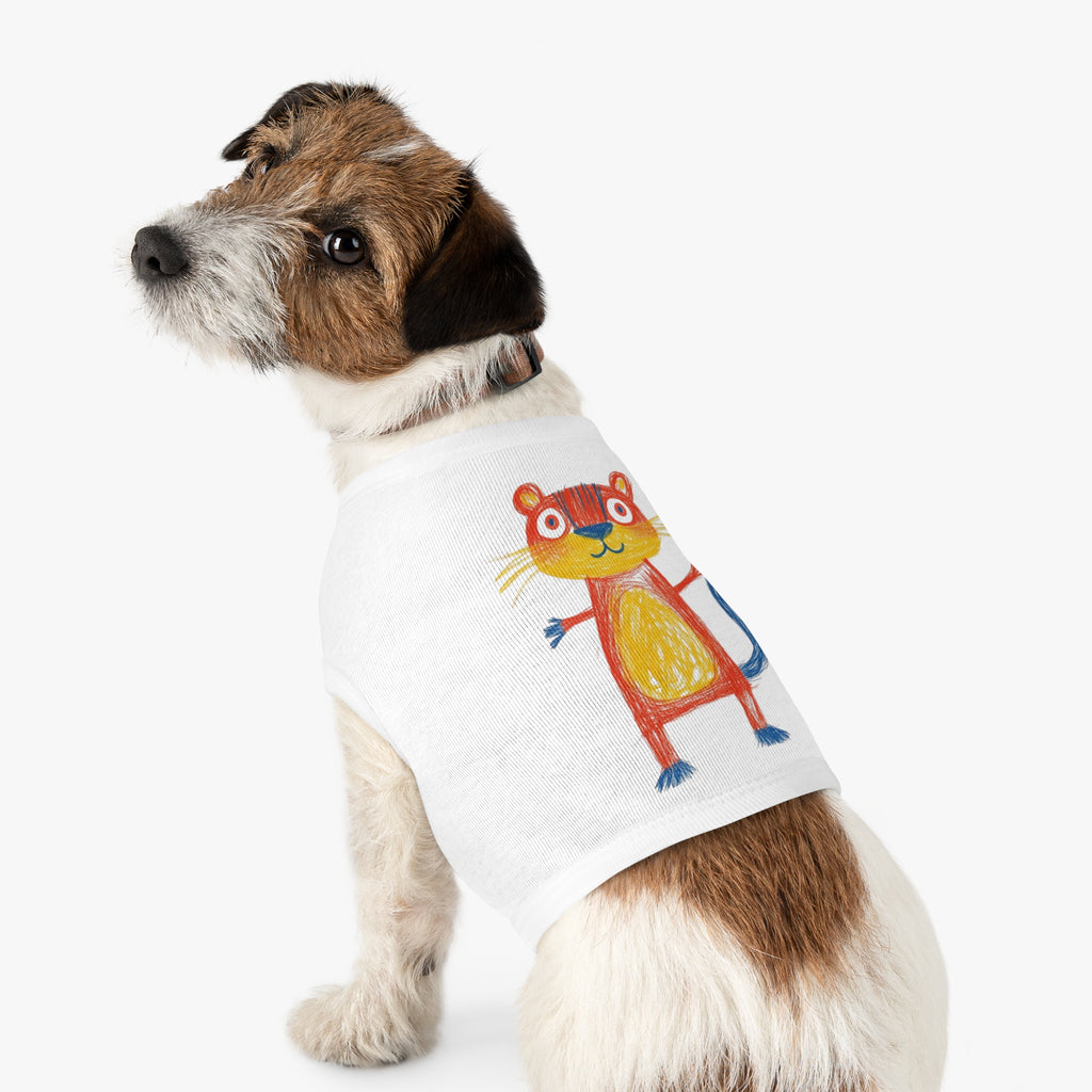 Colorful Kids Drawings Pet Tank Top