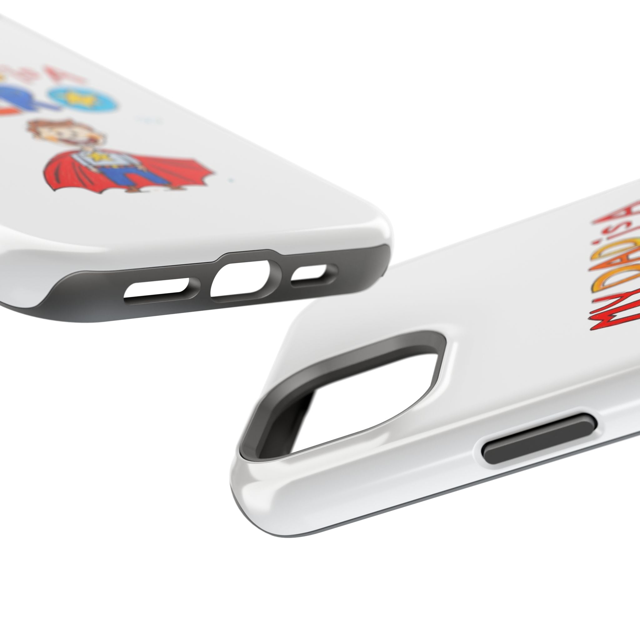 Custom Kids’ Art Phone Case, Unisex Impact-Resistant Case, Polycarbonate, Personalized Family Gift