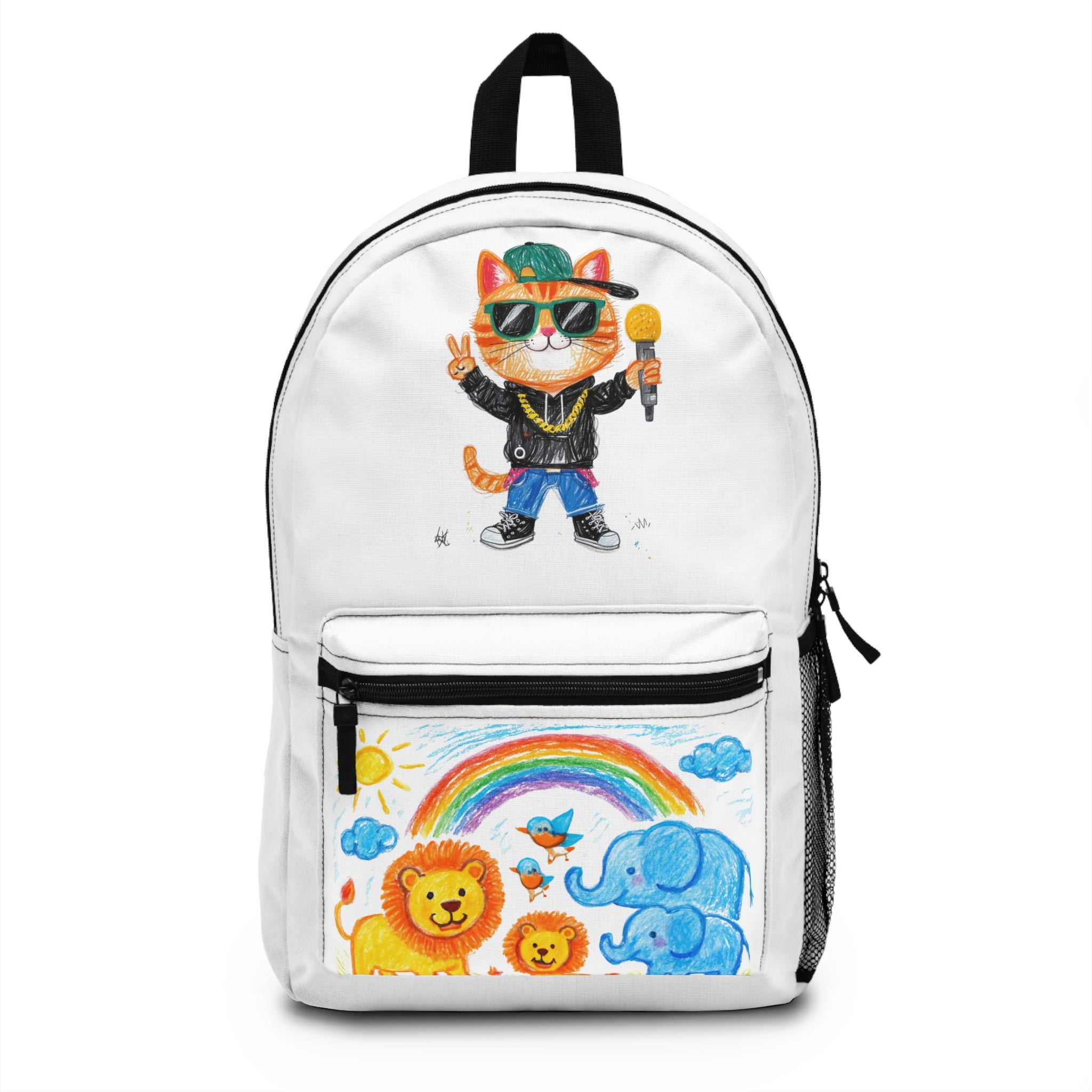 Customizable Lightweight Backpack - Kids Art