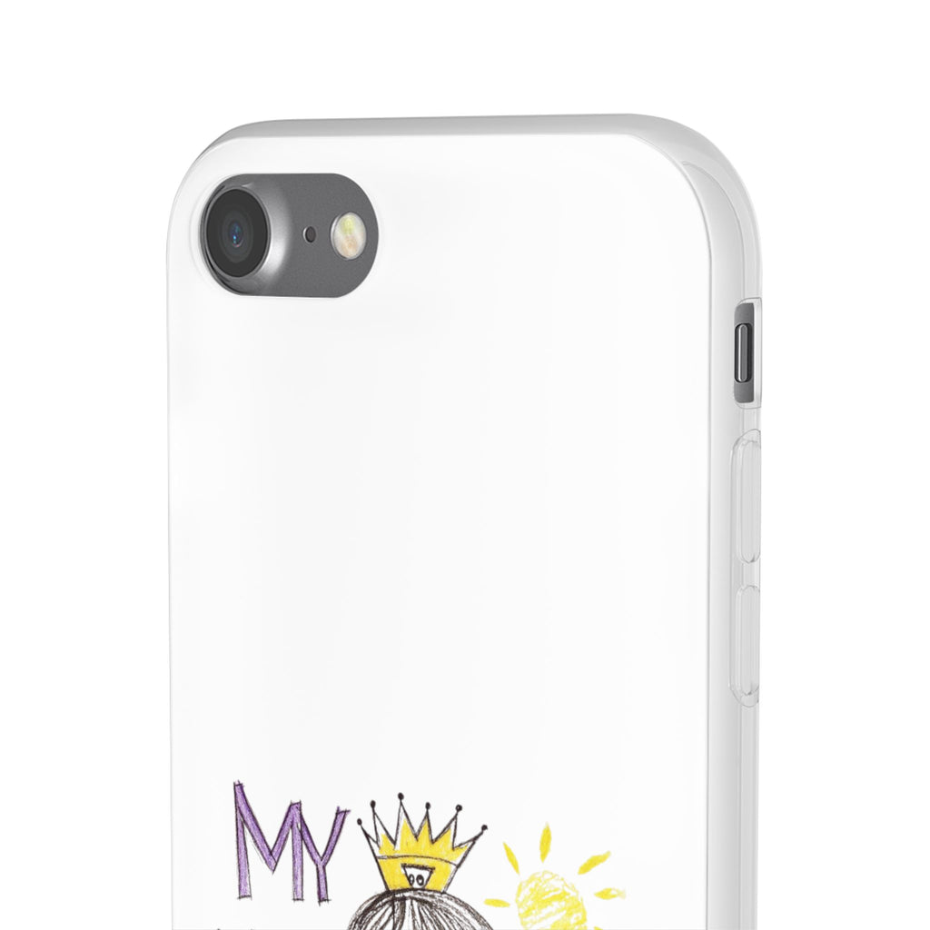 Women’s Custom Kids’ Art Phone Case, Personalized Mom Gift, TPU Flexi