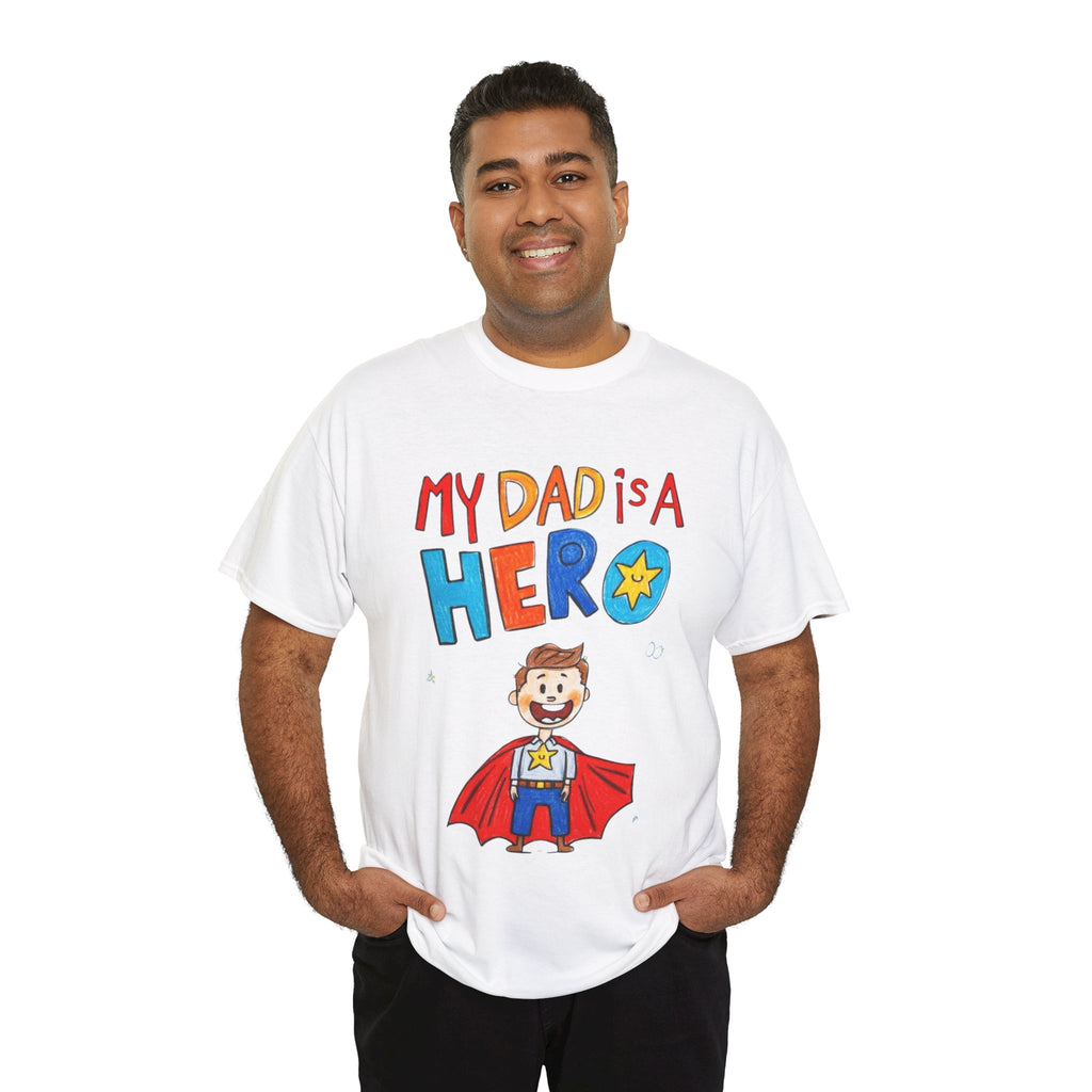 Men’s Custom Kids’ Art Cotton T-Shirt, Personalized Dad Gift, Unisex
