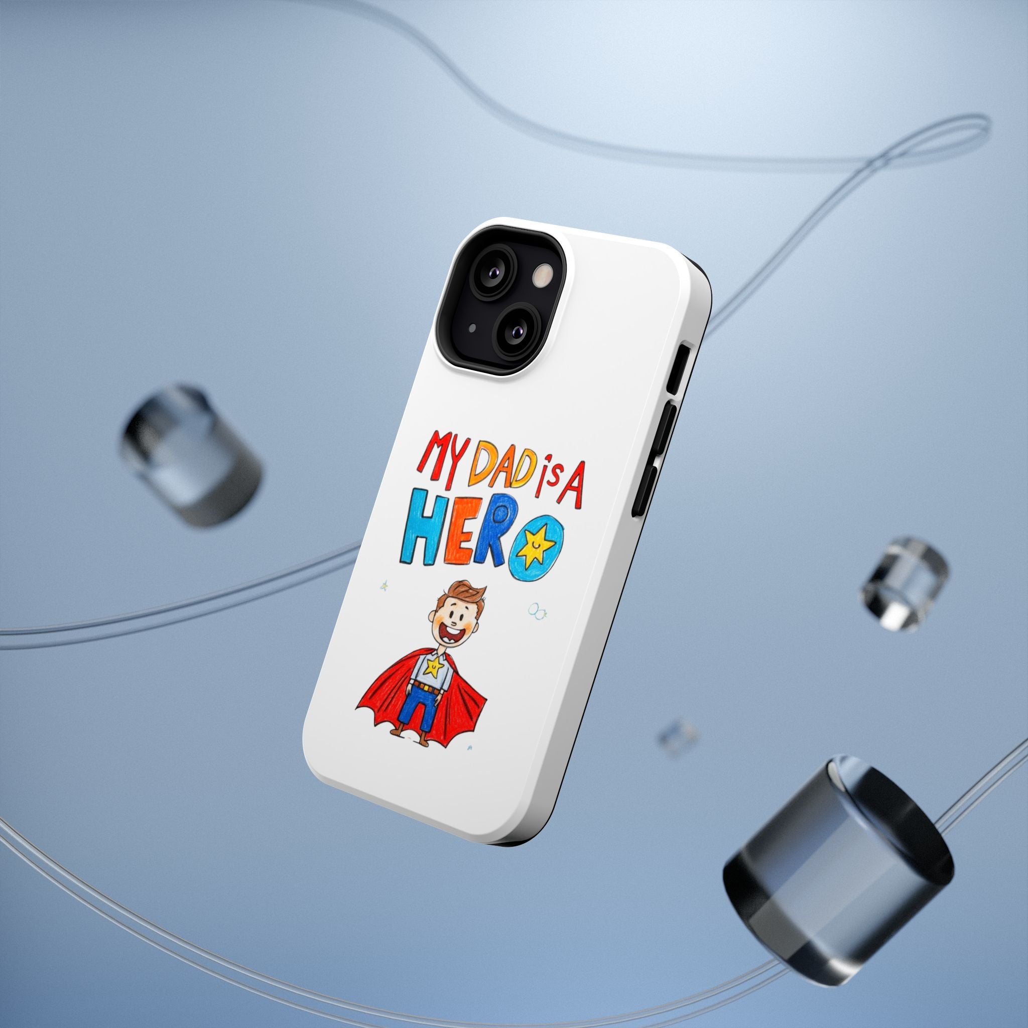 Custom Kids’ Art Phone Case, Unisex Impact-Resistant Case, Polycarbonate, Personalized Family Gift