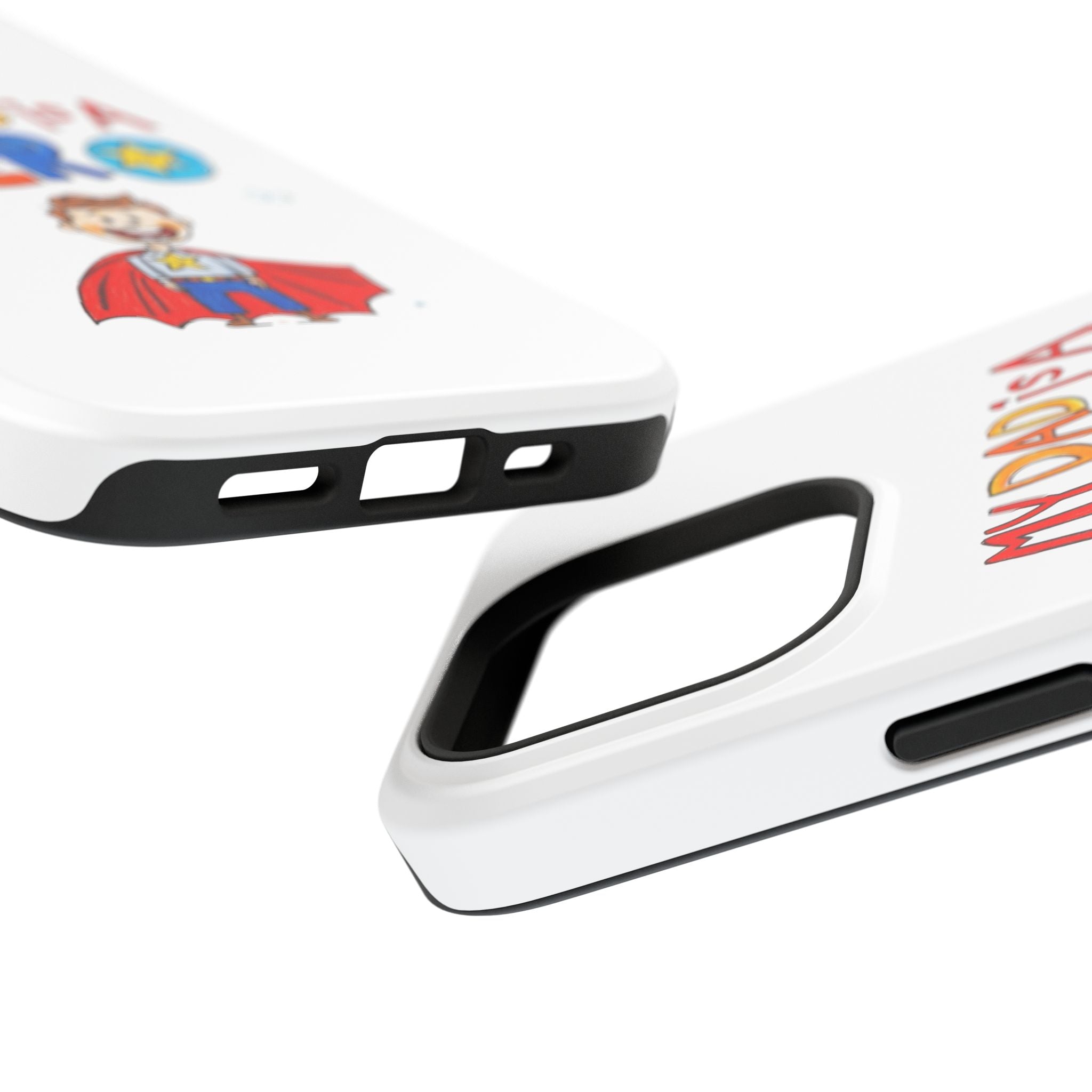 Custom Kids’ Art Phone Case, Unisex Impact-Resistant Case, Polycarbonate, Personalized Family Gift