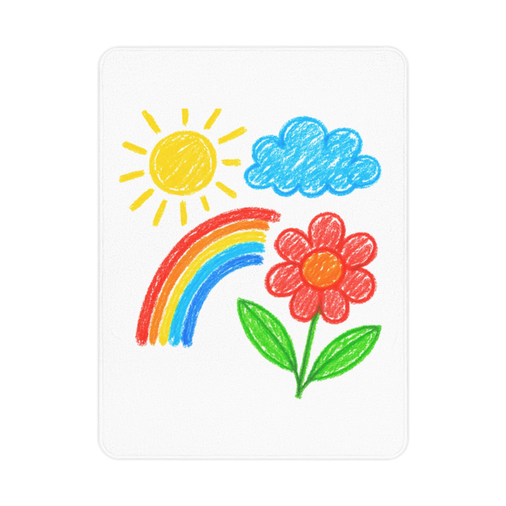 Toddler Blanket – Custom Fleece with Your Child’s Art