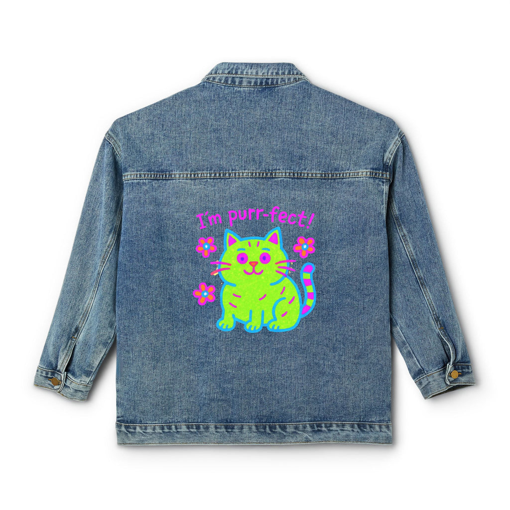 Women’s Custom Kids’ Art Denim Jacket, Personalized Cotton Gift