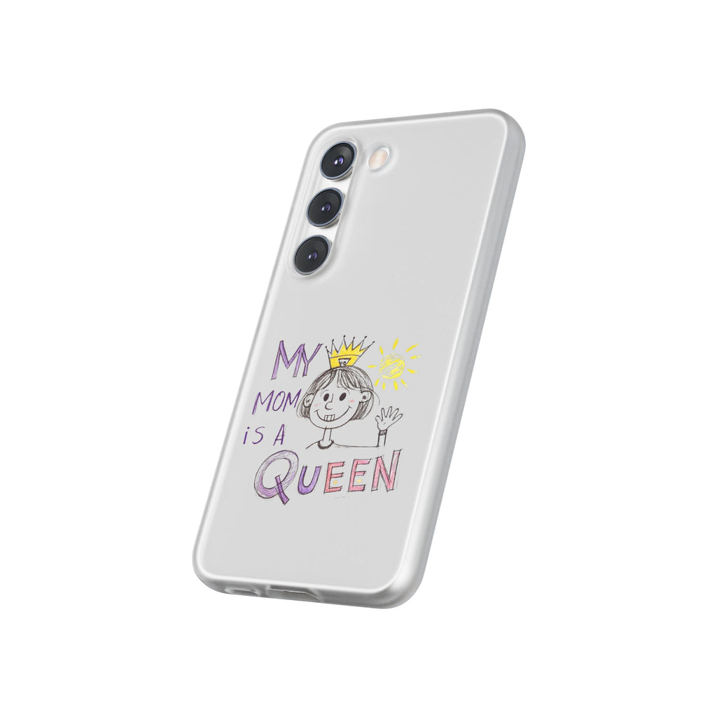 Women’s Custom Kids’ Art Phone Case, Personalized Mom Gift, TPU Flexi