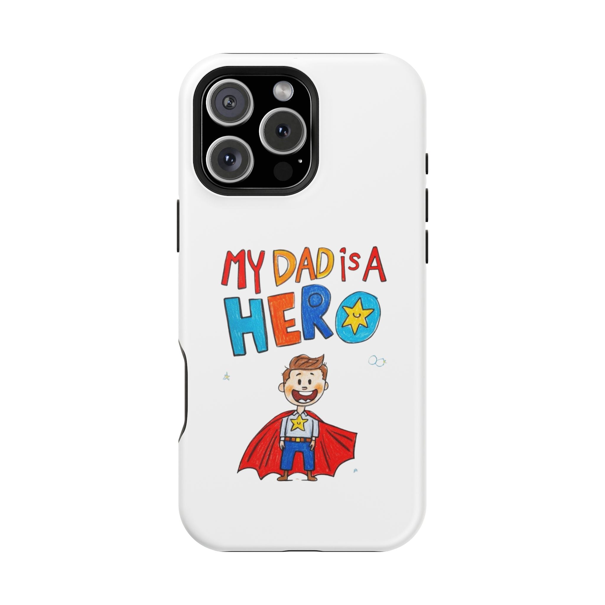 Custom Kids’ Art Phone Case, Unisex Impact-Resistant Case, Polycarbonate, Personalized Family Gift