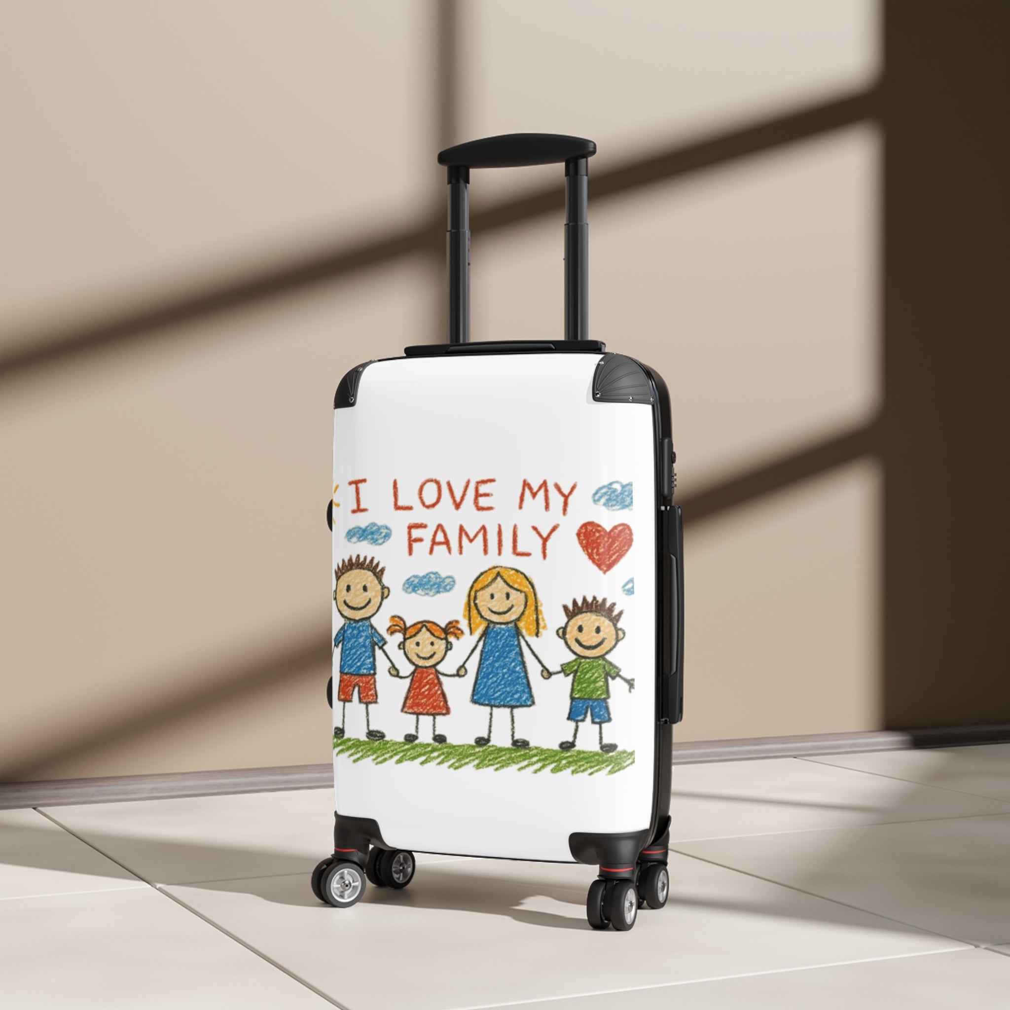 Family Suitcase - Custom Luggage with Your Childs Art