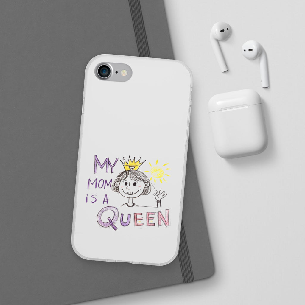 Women’s Custom Kids’ Art Phone Case, Personalized Mom Gift, TPU Flexi