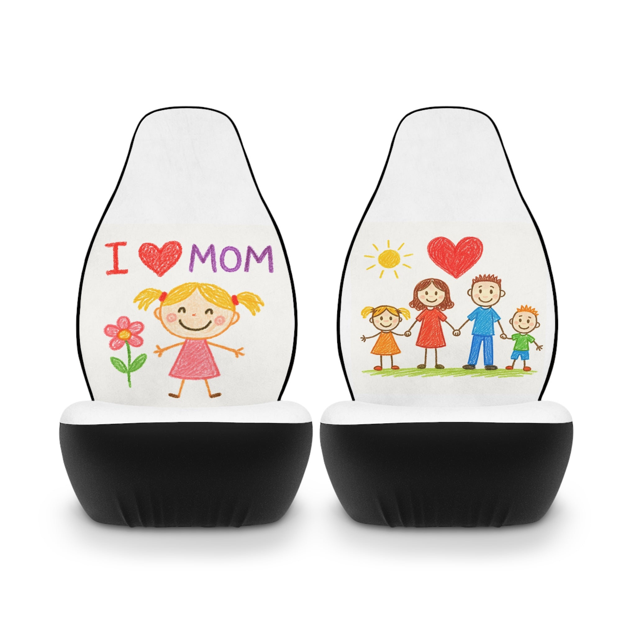 Cute Kids Art  Car Seat Covers