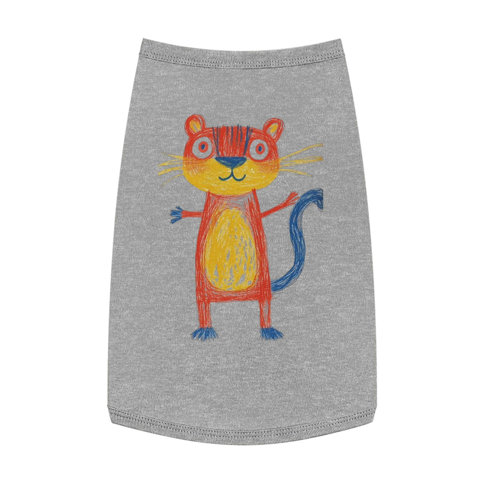 Colorful Kids Drawings Pet Tank Top
