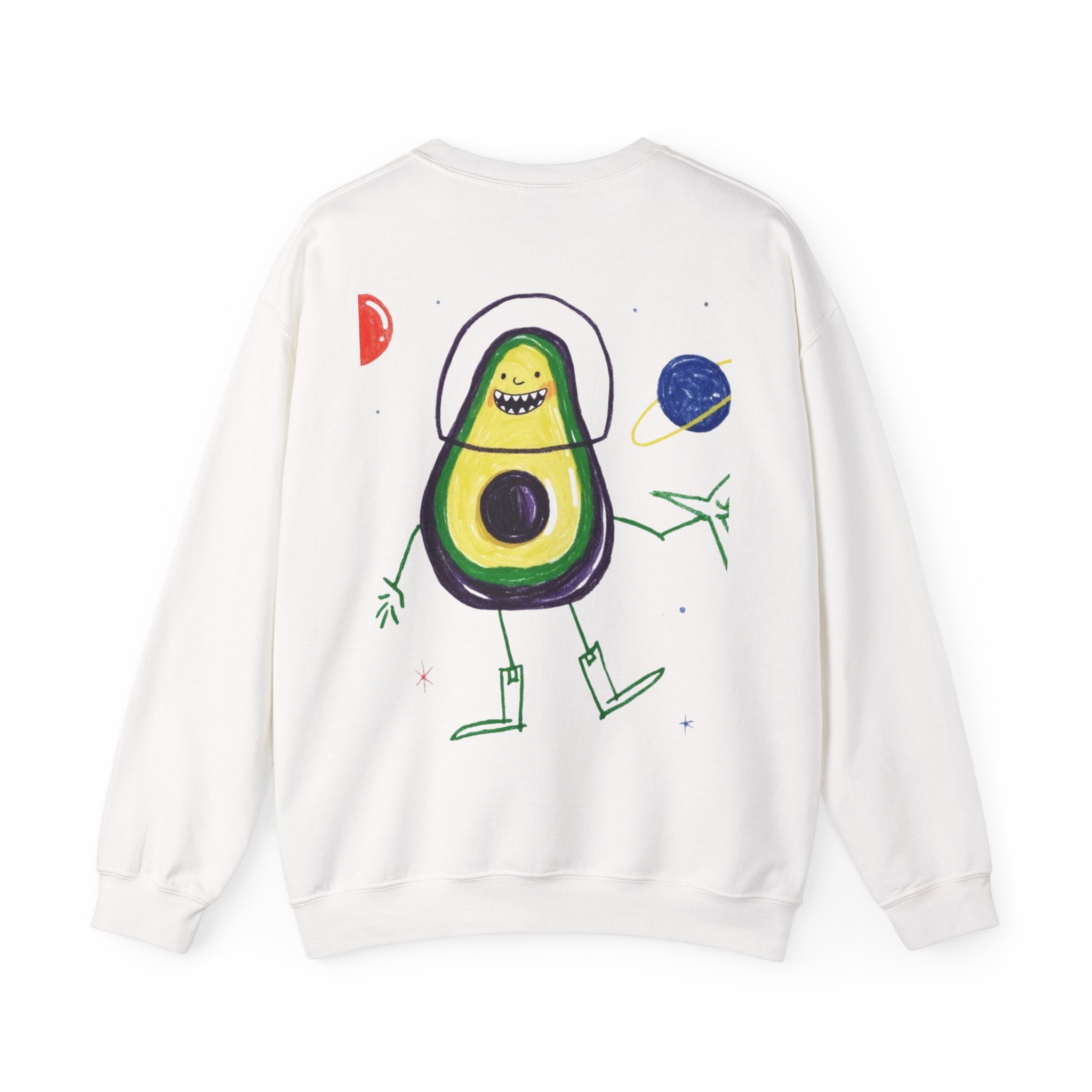 Custom Kids Drawing Heavy Blend™ Crewneck Sweatshirt - Personalized Cozy Gift