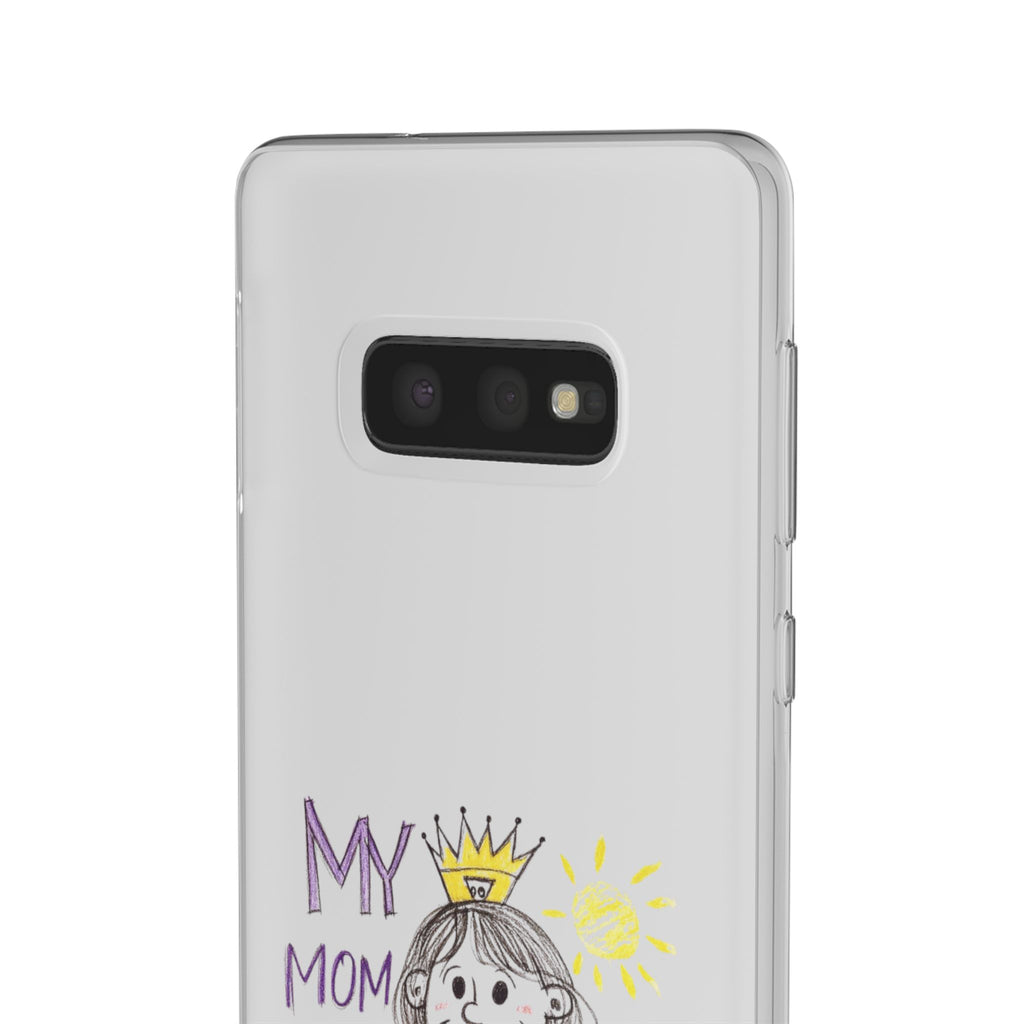 Women’s Custom Kids’ Art Phone Case, Personalized Mom Gift, TPU Flexi
