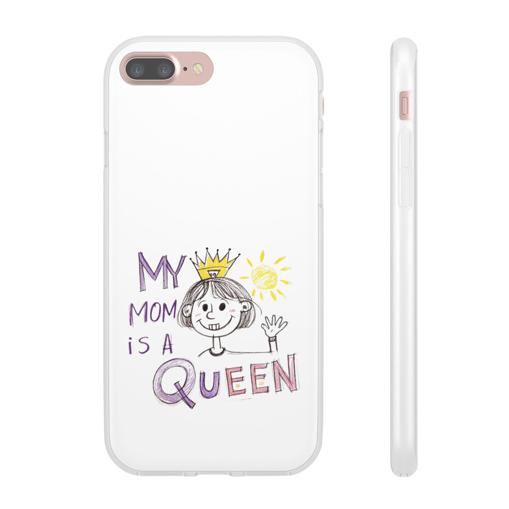 Women’s Custom Kids’ Art Phone Case, Personalized Mom Gift, TPU Flexi