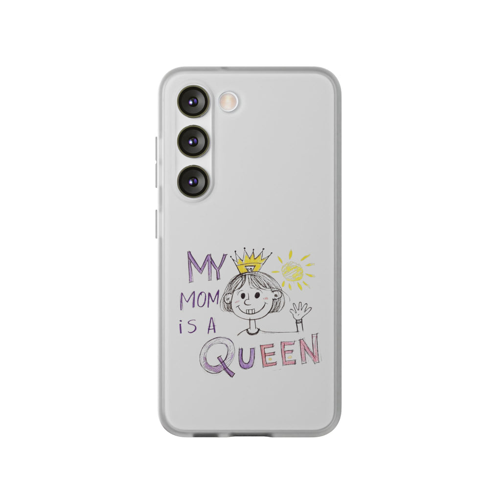 Women’s Custom Kids’ Art Phone Case, Personalized Mom Gift, TPU Flexi